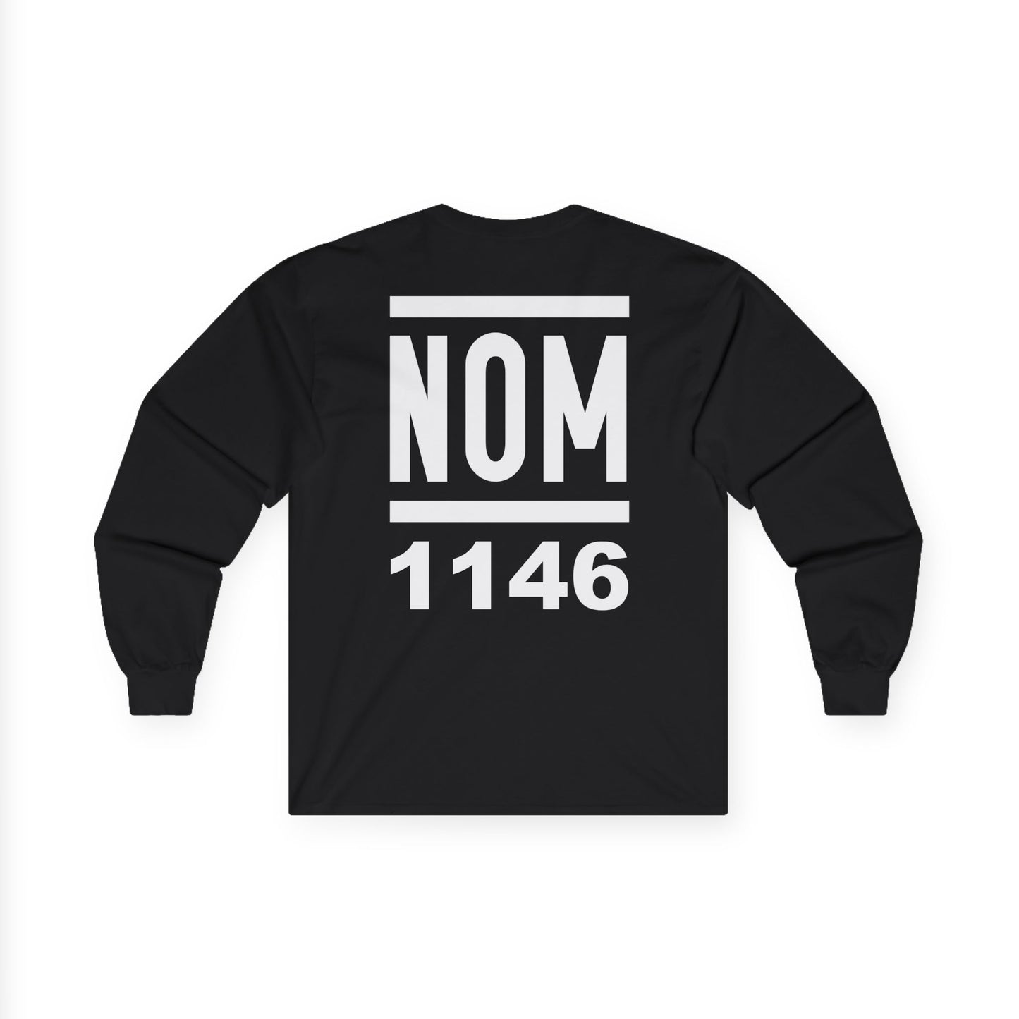 NOM 1146 Long Sleeve Gildan 2400 T-Shirt with Front and Back Logo