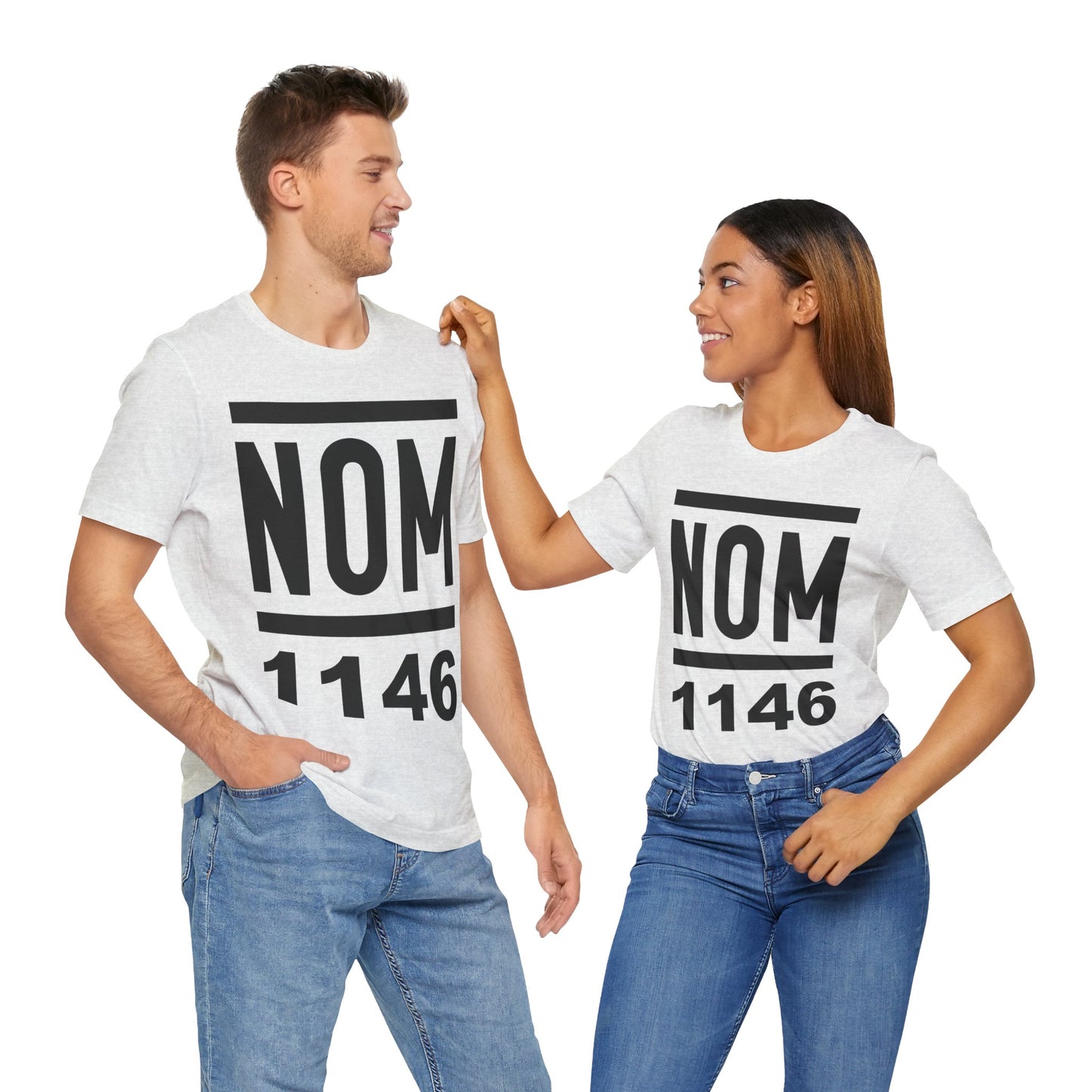 NOM 1146 Short Sleeve Bella+Canvas 3001 T-Shirt with Front Logo