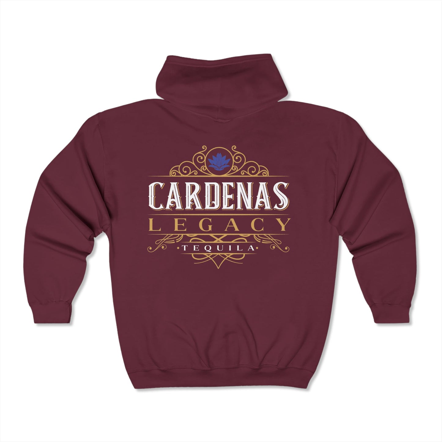 Cardenas Legacy Tequila Gildan 18600 Zip-Up Hooded Sweatshirt