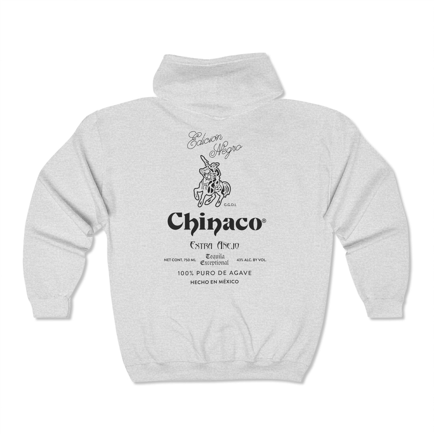 Chinaco Tequila Retro Gildan 18600 Zip-Up Hooded Sweatshirt