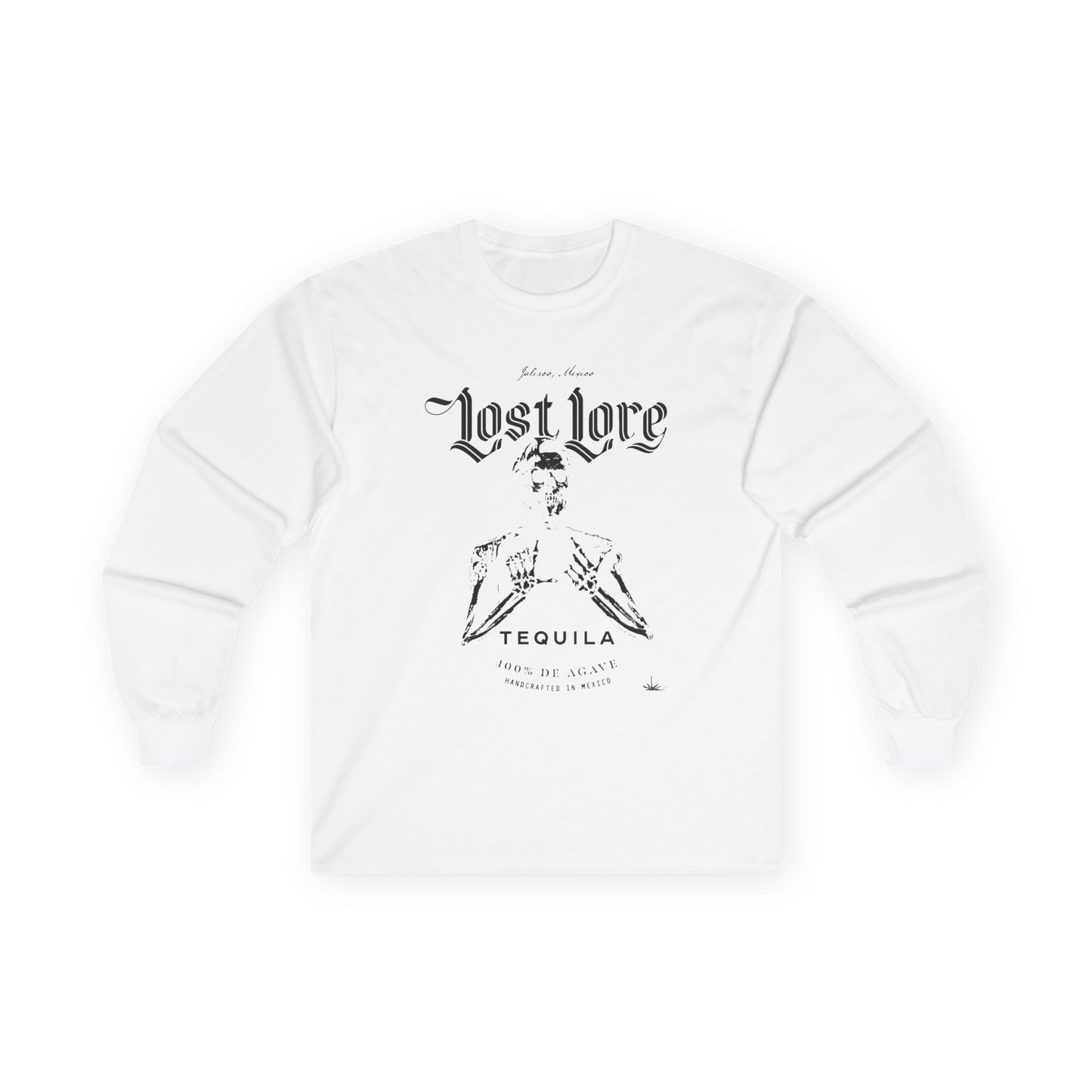 Lost Lore Tequila Miklo Agave Long Sleeve Gildan 2400 T-Shirt with Front Logo