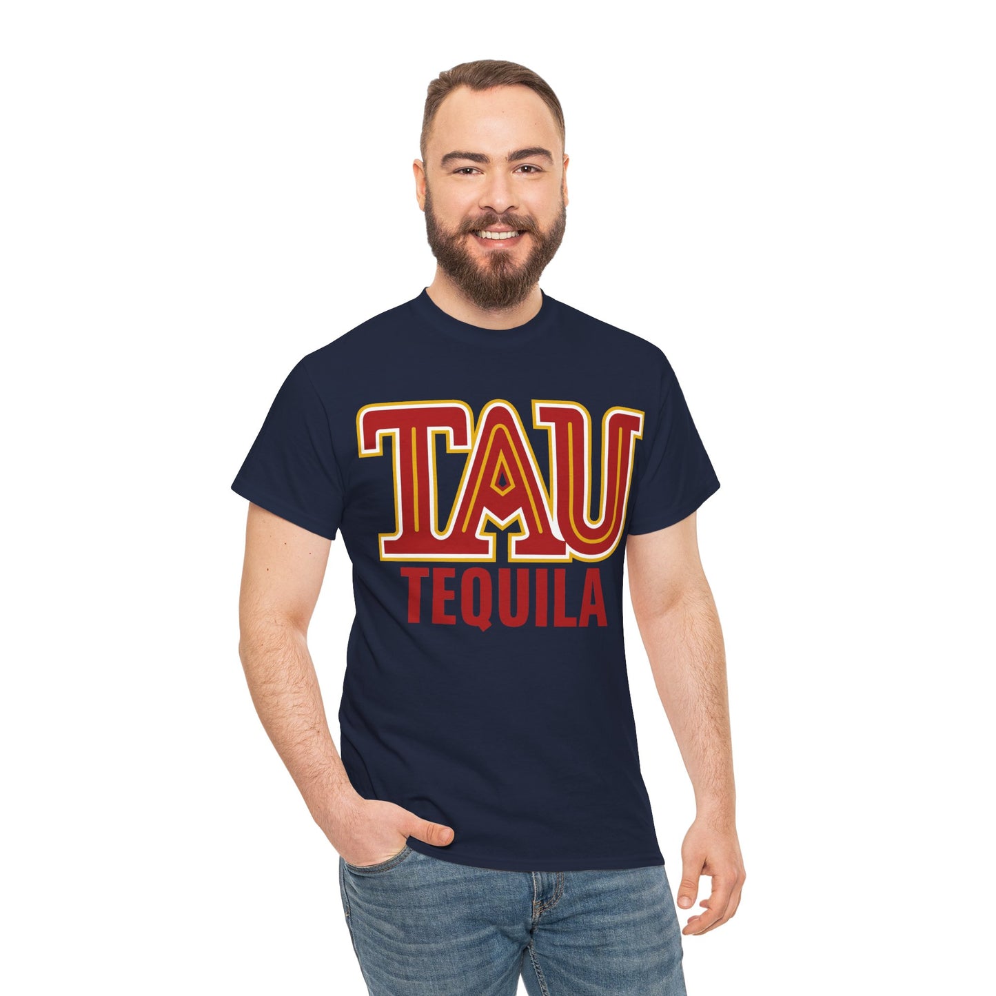 Tau Tequila Short Sleeve Gildan 5000 T-Shirt with Front Logo