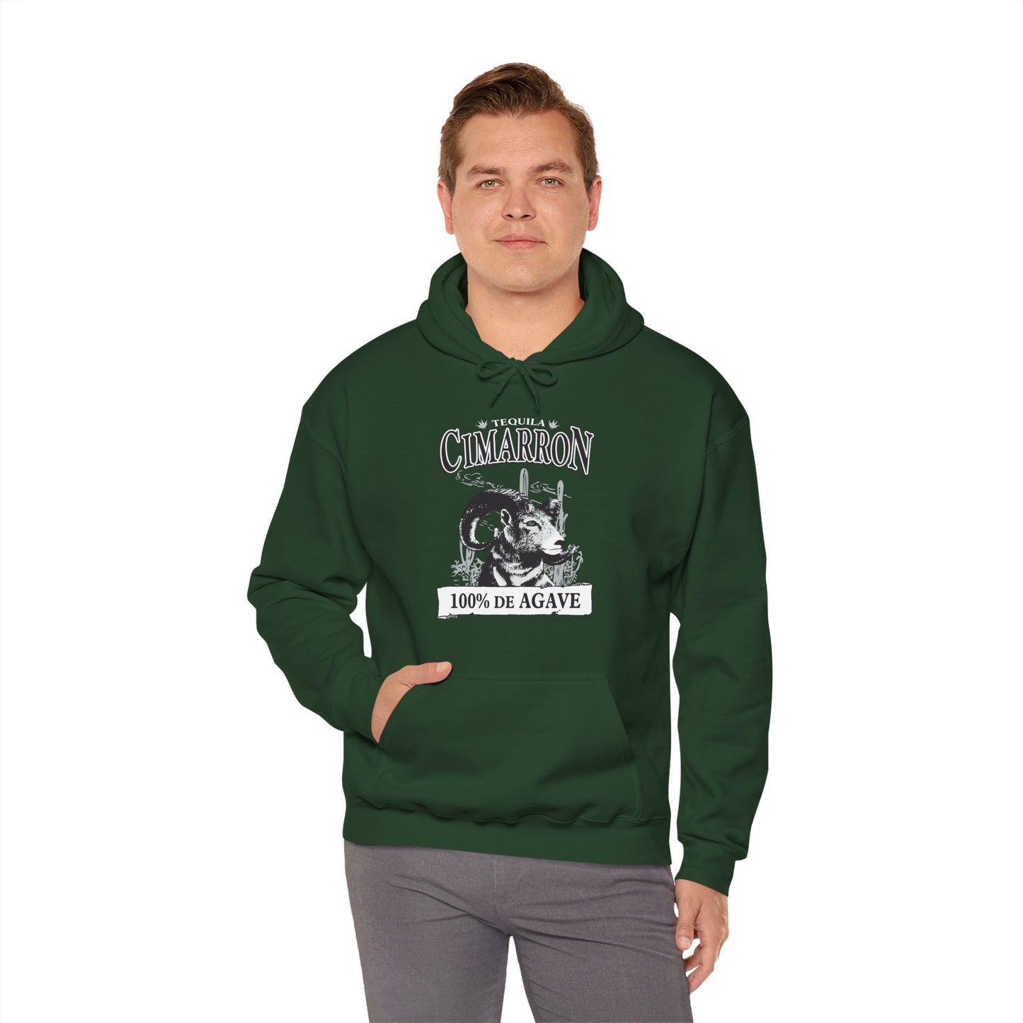 Cimarron Tequila Gilden 18500 Hoodie with Front Logo