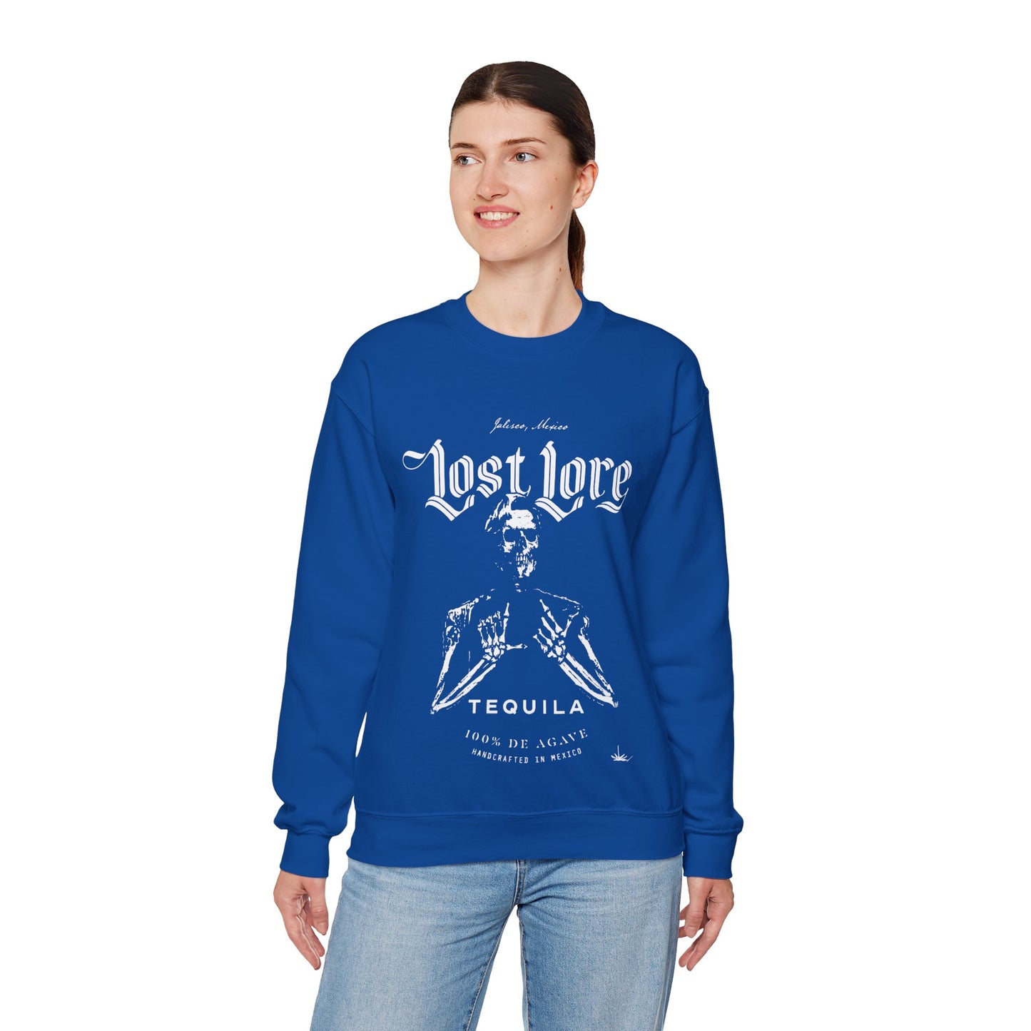 Lost Lore Tequila Miklo Agave Gilden 18000 Crewneck Sweatshirt with Front Logo