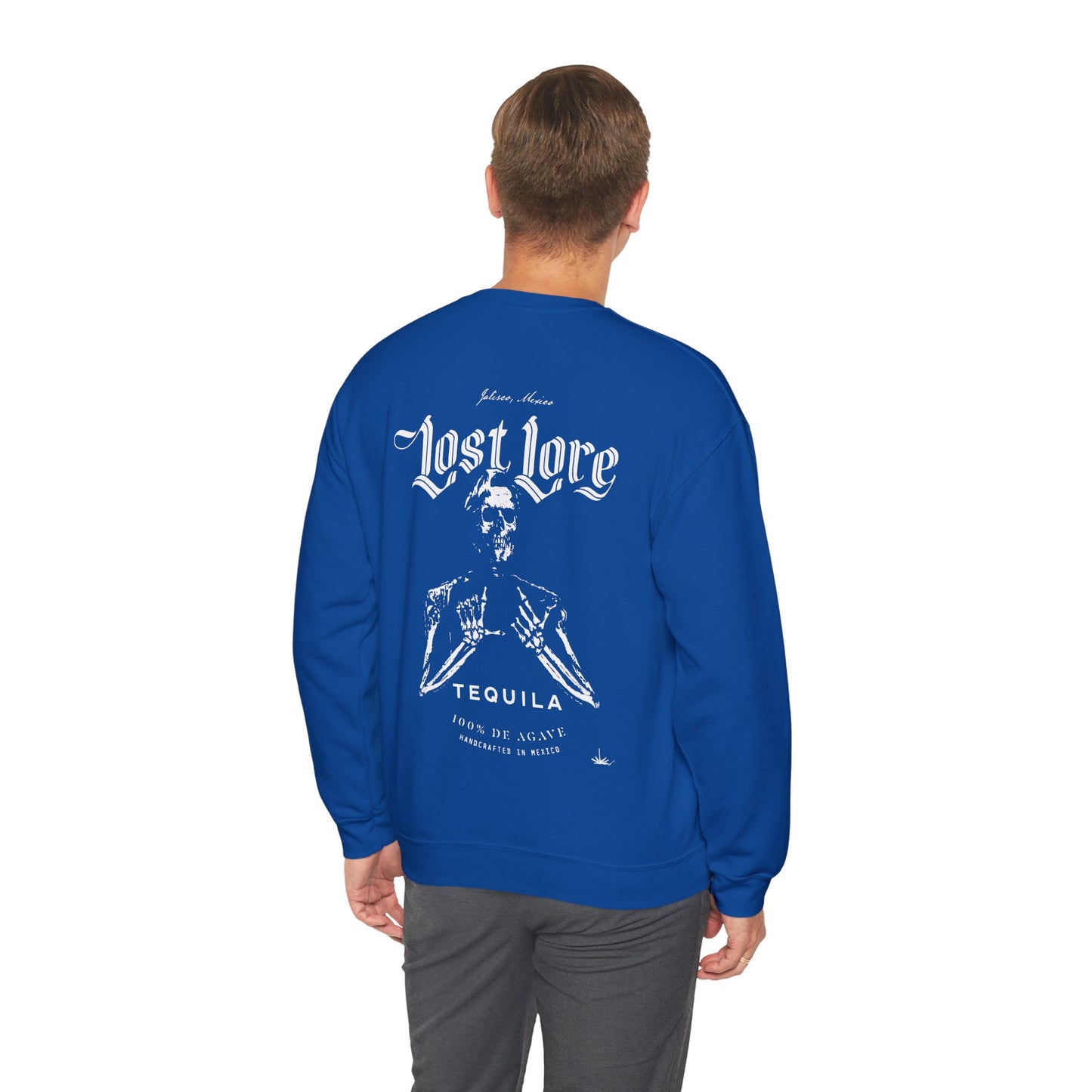 Lost Lore Tequila Miklo Agave Gilden 18000 Crewneck Sweatshirt with Front and Back Logo