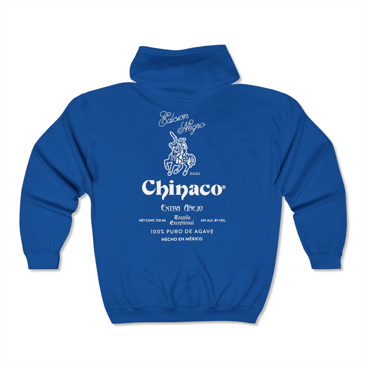 Chinaco Tequila Retro Gildan 18600 Zip-Up Hooded Sweatshirt