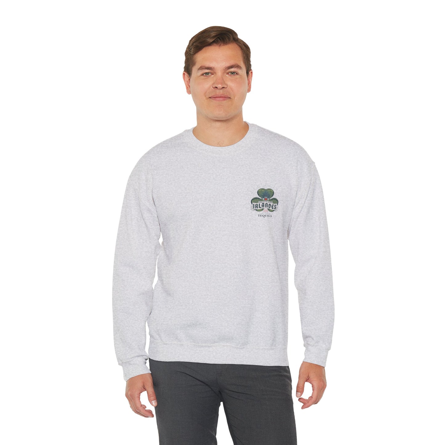 Irlande's Tequila Gilden 18000 Crewneck Sweatshirt with Front and Back Logo