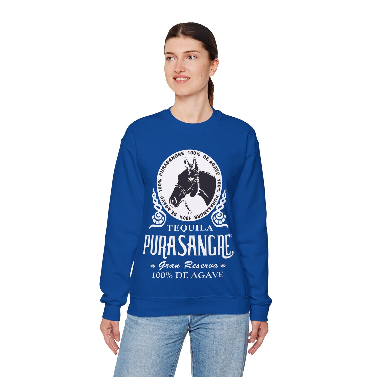 Purasangre Tequila Gilden 18000 Crewneck Sweatshirt with Front Logo