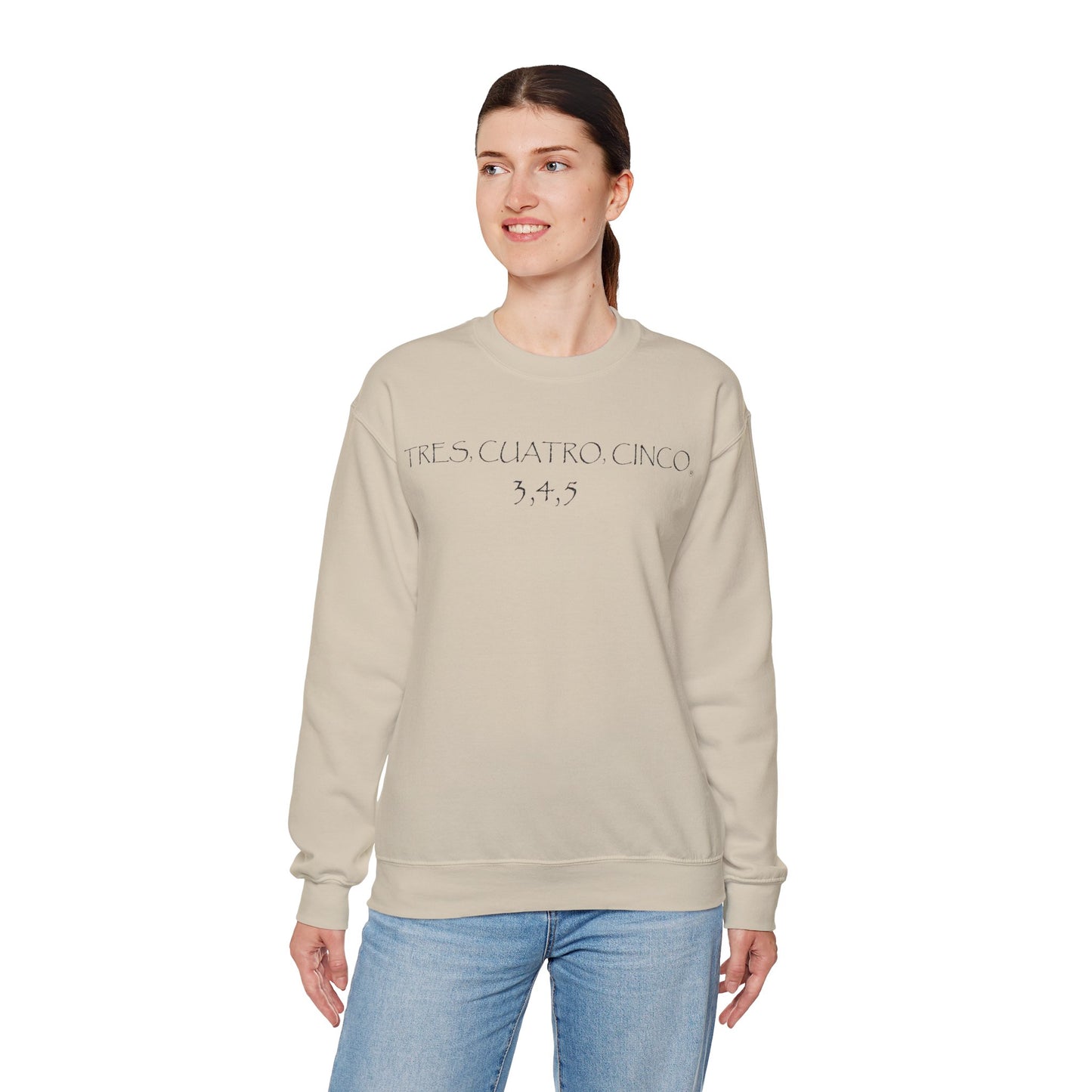 Tres, Cuatro, Cinco Tequila Gilden 18000 Crewneck Sweatshirt with Front Logo