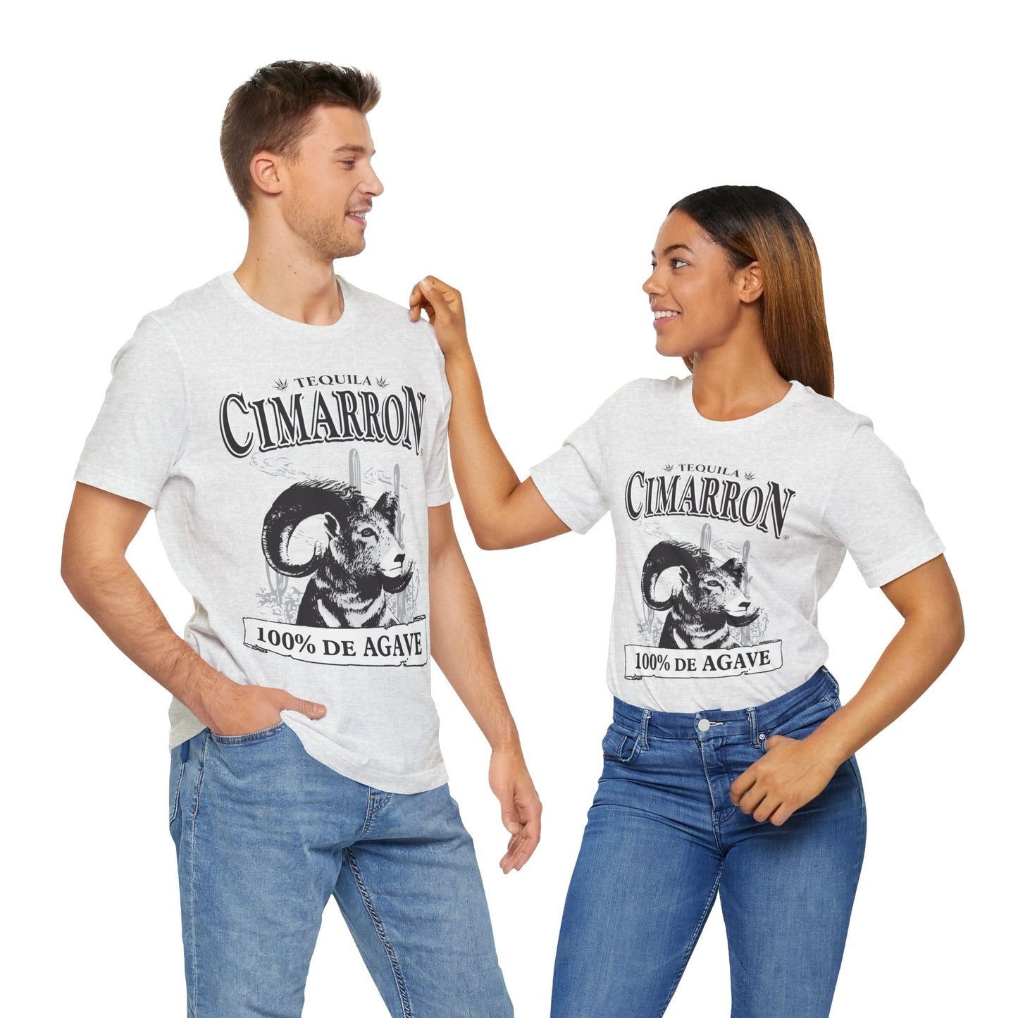 Cimarron Tequila Short Sleeve Bella+Canvas 3001 T-Shirt with Front Logo