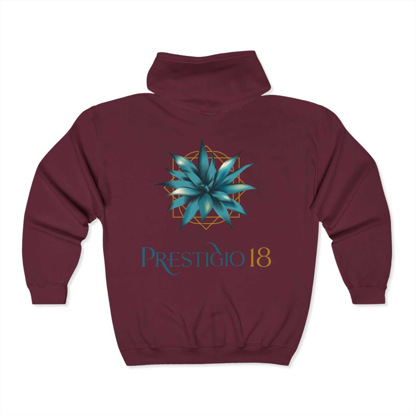 Prestigio 18 Tequila Gildan 18600 Zip-Up Hooded Sweatshirt