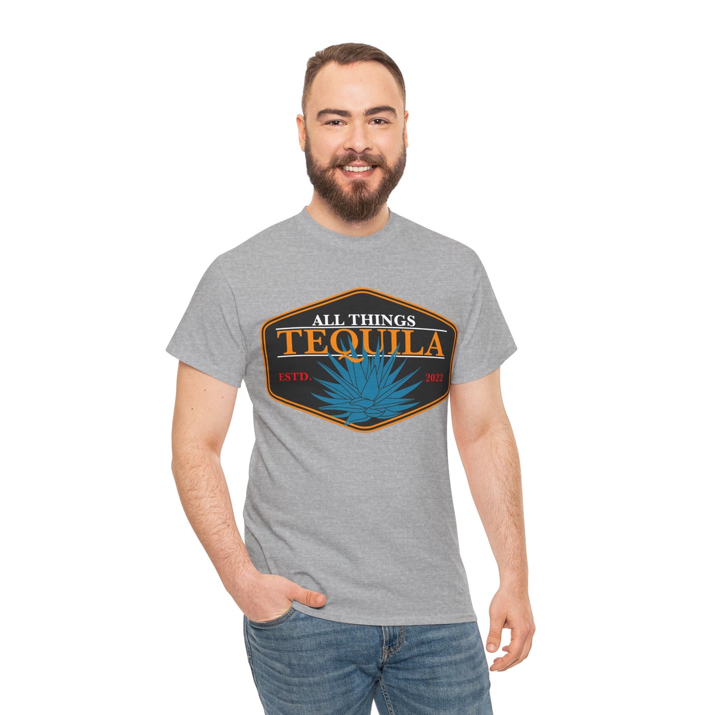 All Things Tequila Short Sleeve Gildan 5000 T-Shirt with Front Logo