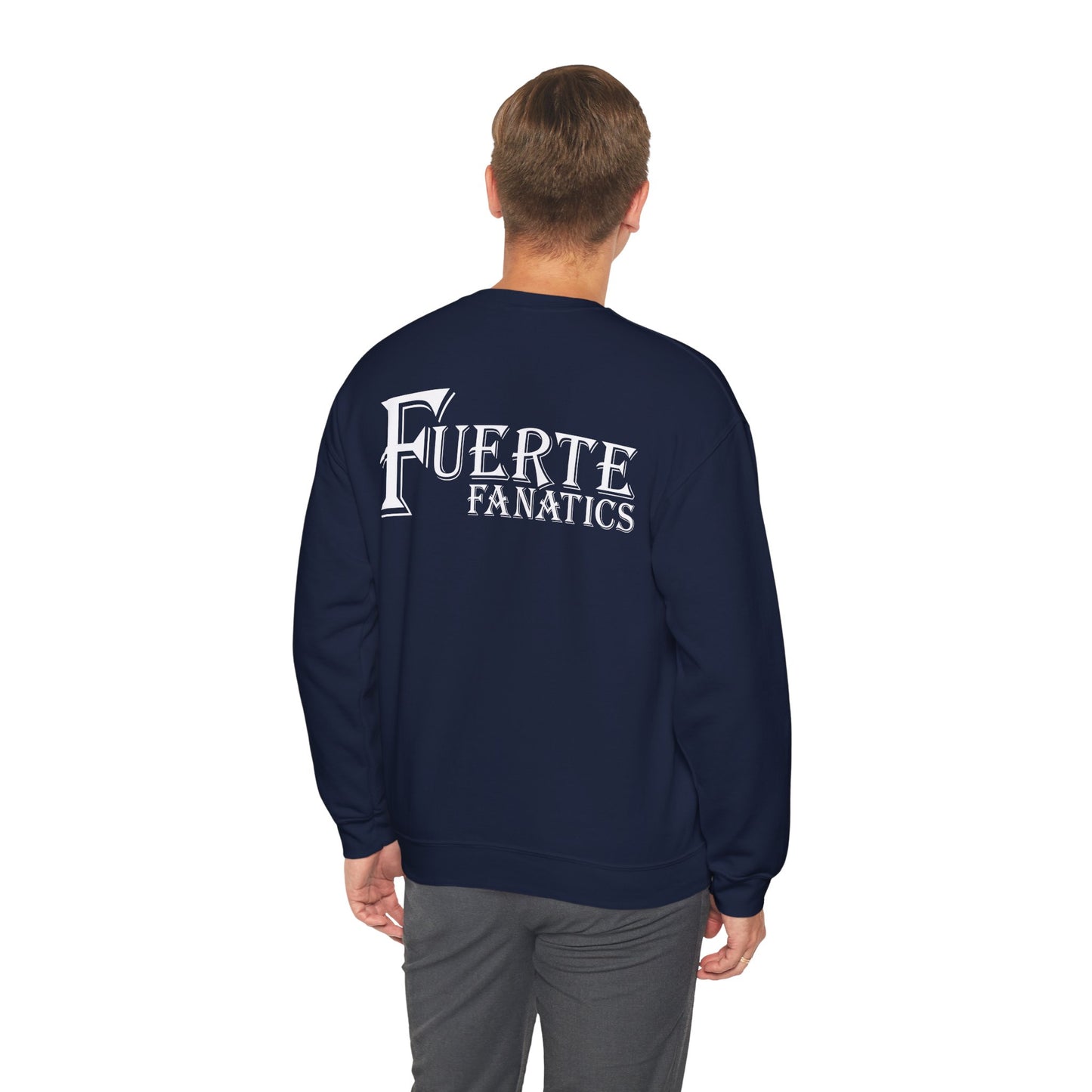 Fuerte Fanatics Gilden 18000 Crewneck Sweatshirt with Front and Back Logo