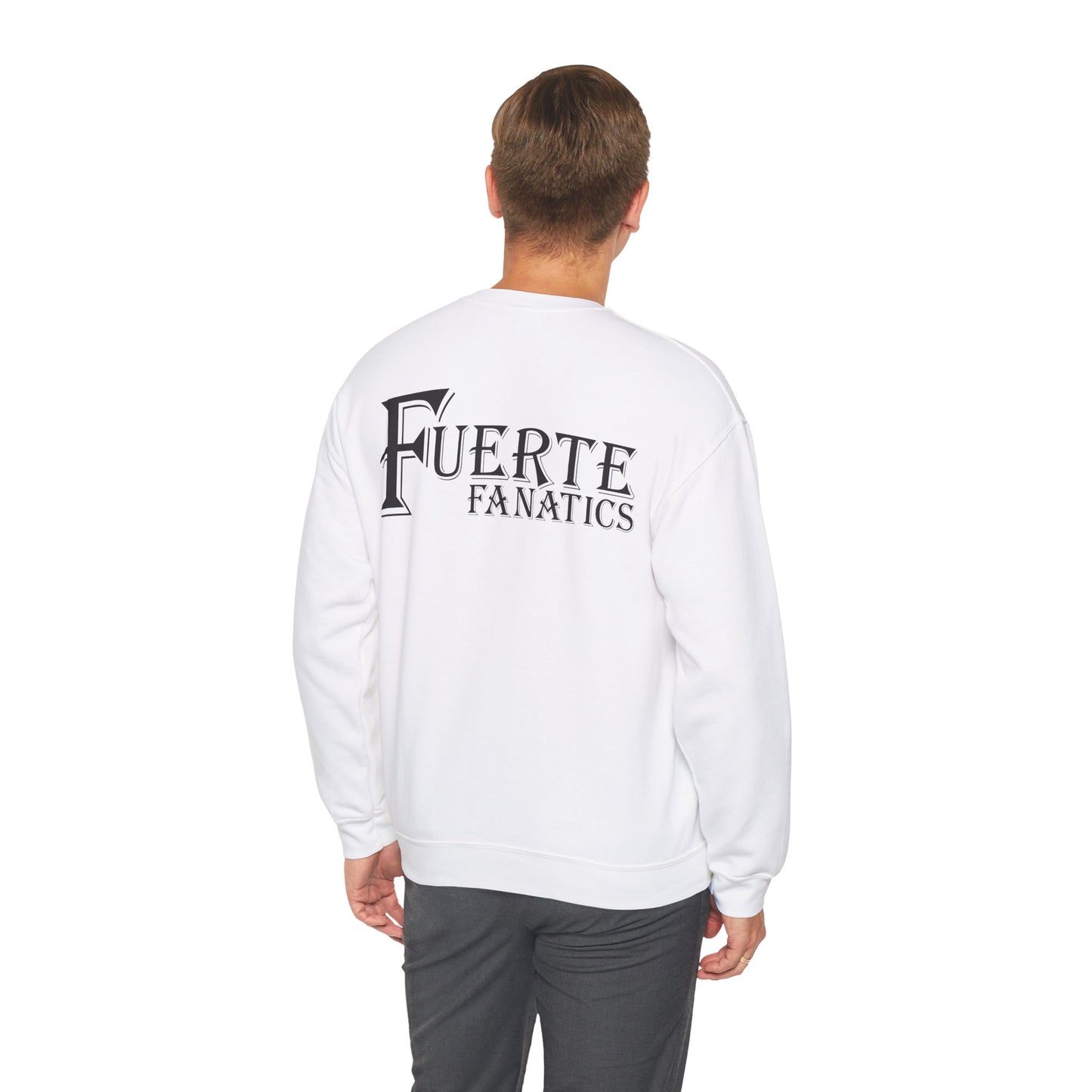 Fuerte Fanatics Gilden 18000 Crewneck Sweatshirt with Front and Back Logo