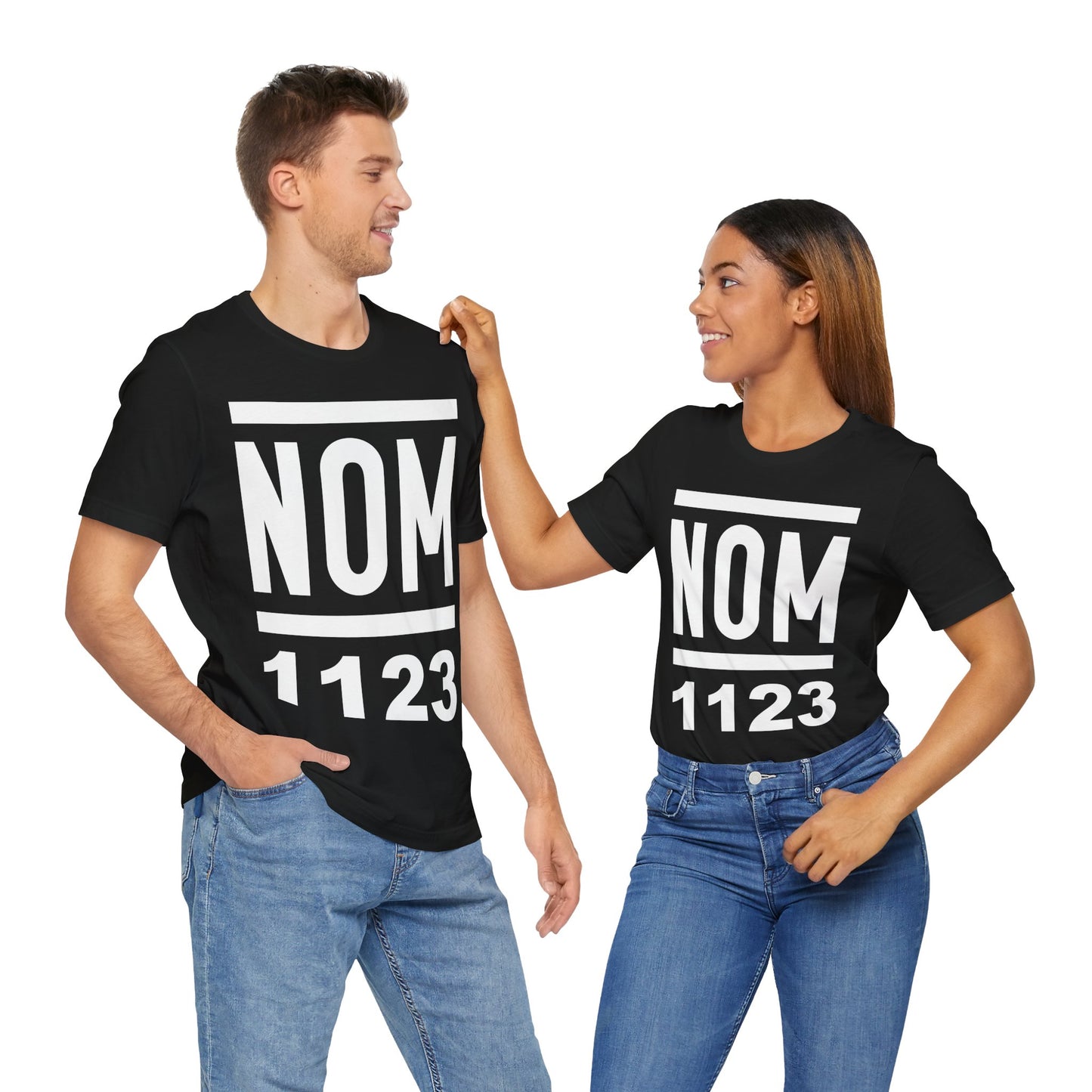 NOM 1123 Short Sleeve Bella+Canvas 3001 T-Shirt with Front Logo