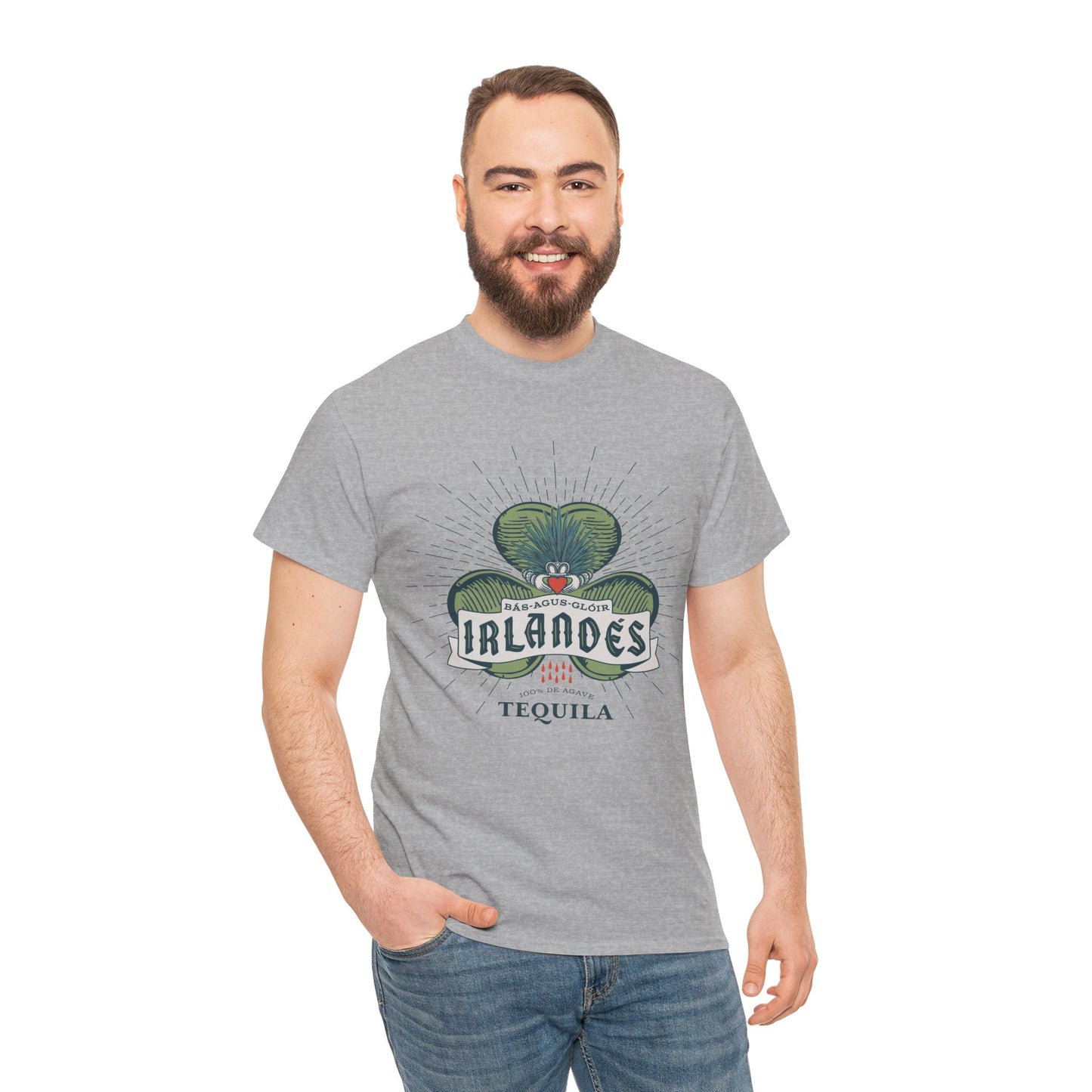 Irlande's Tequila Short Sleeve Gildan 5000 T-Shirt with Front Logo