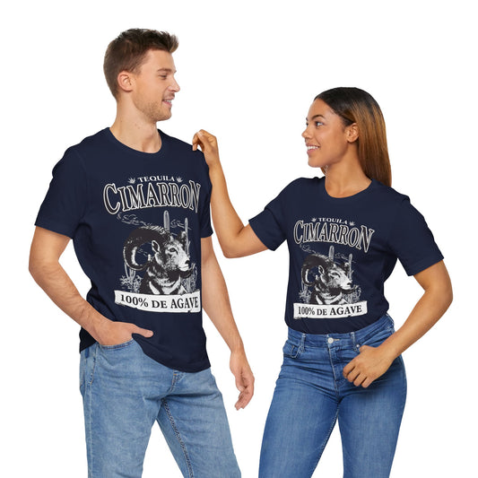 Cimarron Tequila Short Sleeve Bella+Canvas 3001 T-Shirt with Front Logo