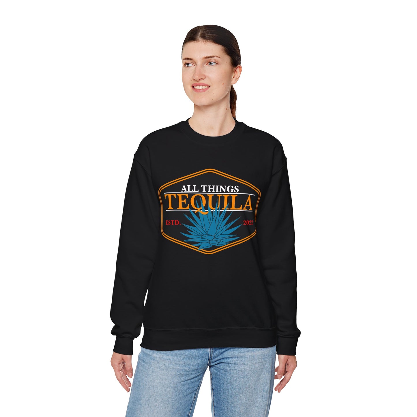 All Things Tequila Gilden 18000 Crewneck Sweatshirt with Front Logo