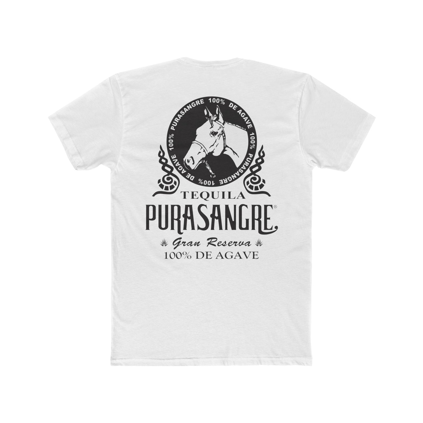 Purasangre Tequila Short Sleeve Next Level 3600 T-Shirt with Front and Back Logo