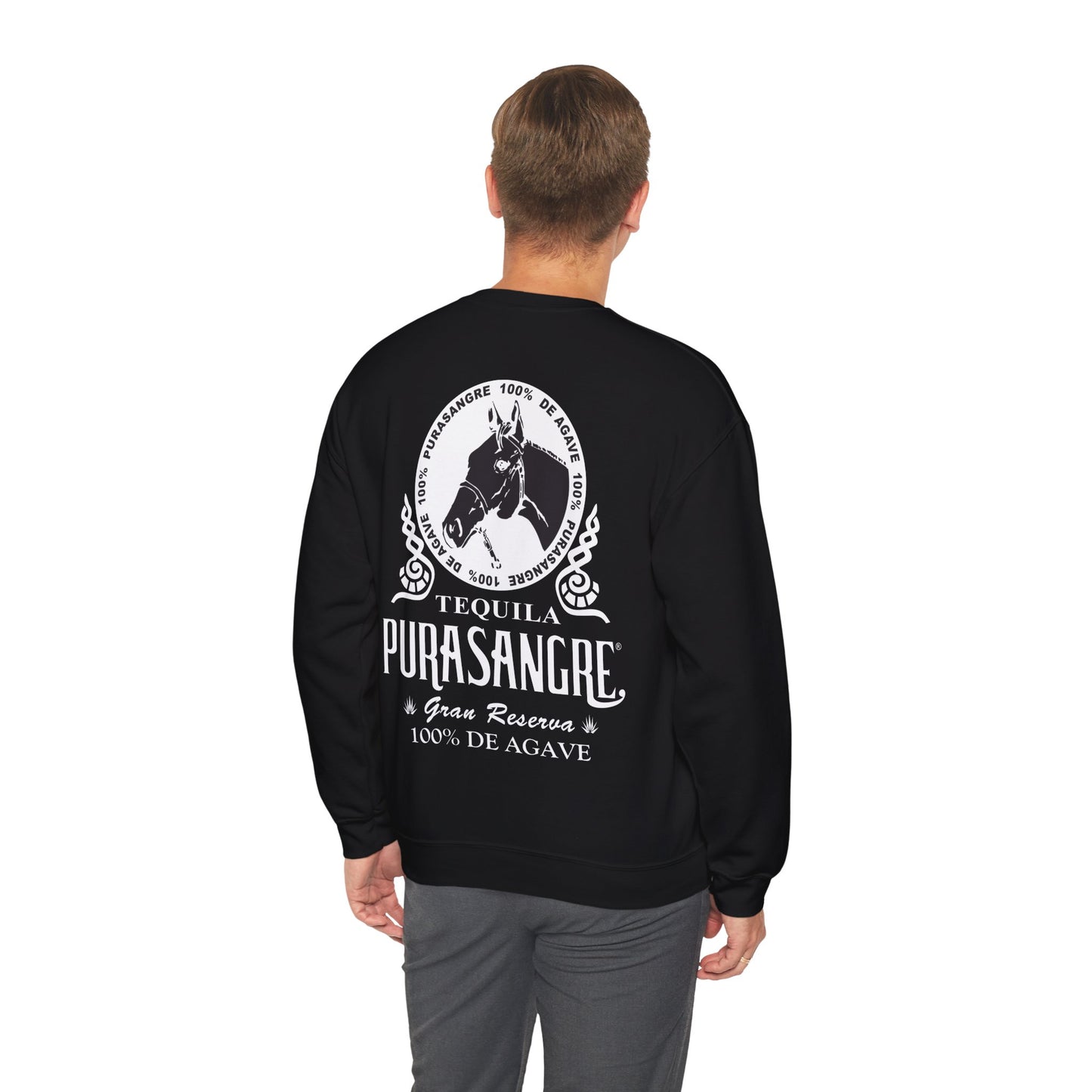 Purasangre Tequila Gilden 18000 Crewneck Sweatshirt with Front and Back Logo