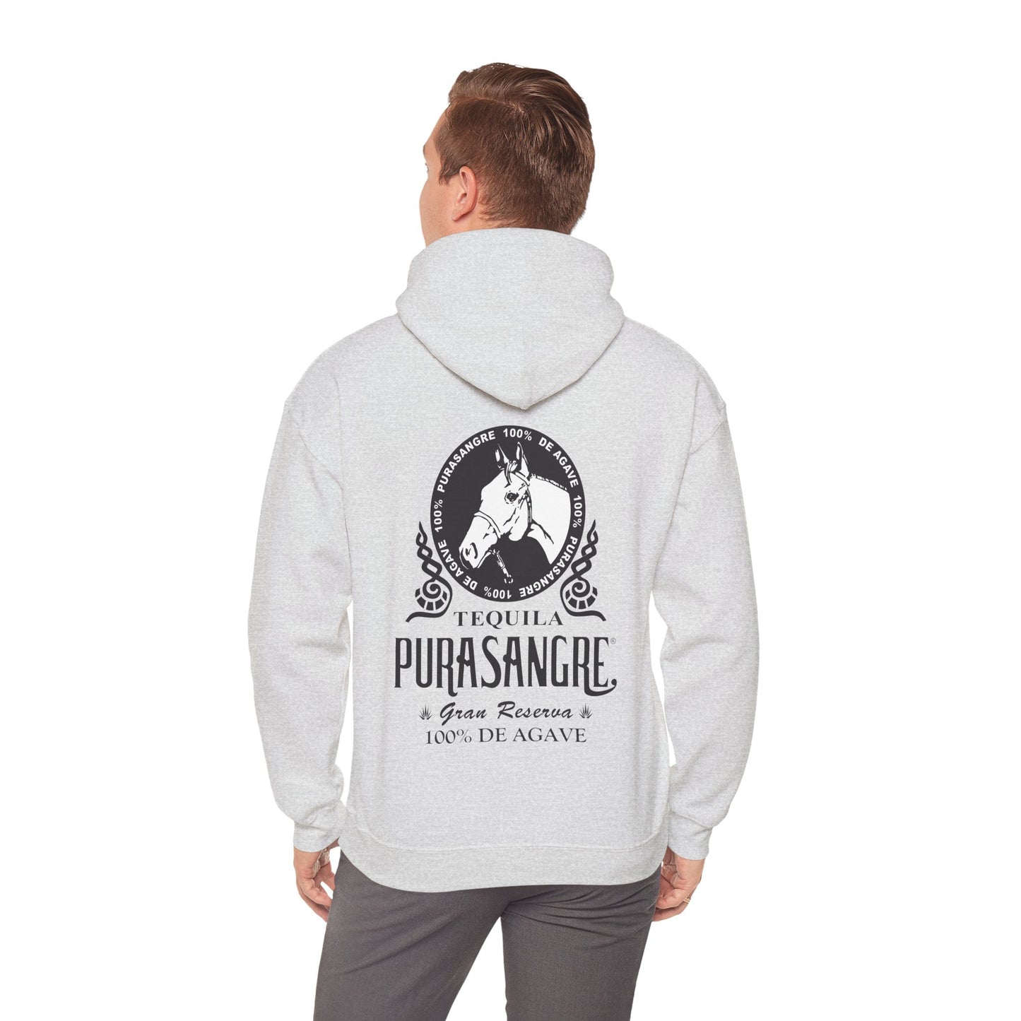 Purasangre Tequila Gilden 18500 Hoodie with Front and Back Logo