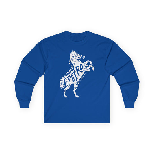 Puro Potro Tequila Long Sleeve Gildan 2400 T-Shirt with Front Logo