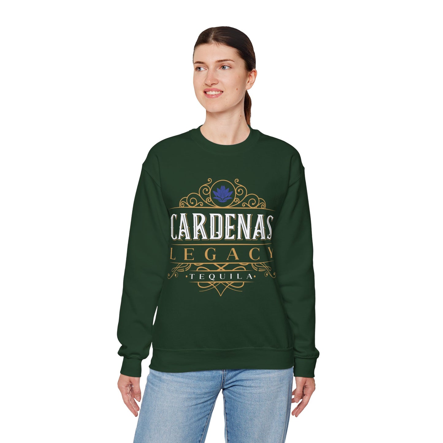 Cardenas Legacy Tequila Gilden 18000 Crewneck Sweatshirt with Front Logo