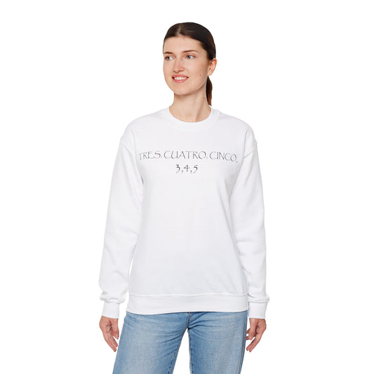 Tres, Cuatro, Cinco Tequila Gilden 18000 Crewneck Sweatshirt with Front Logo