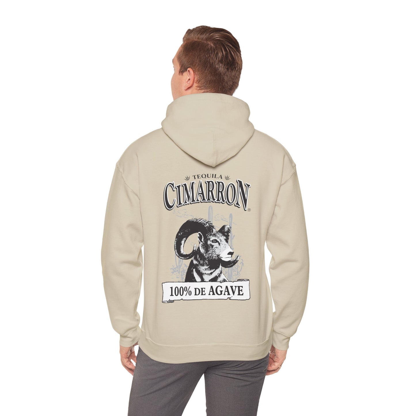 Cimarron Tequila Gilden 18500 Hoodie with Front and Back Logo