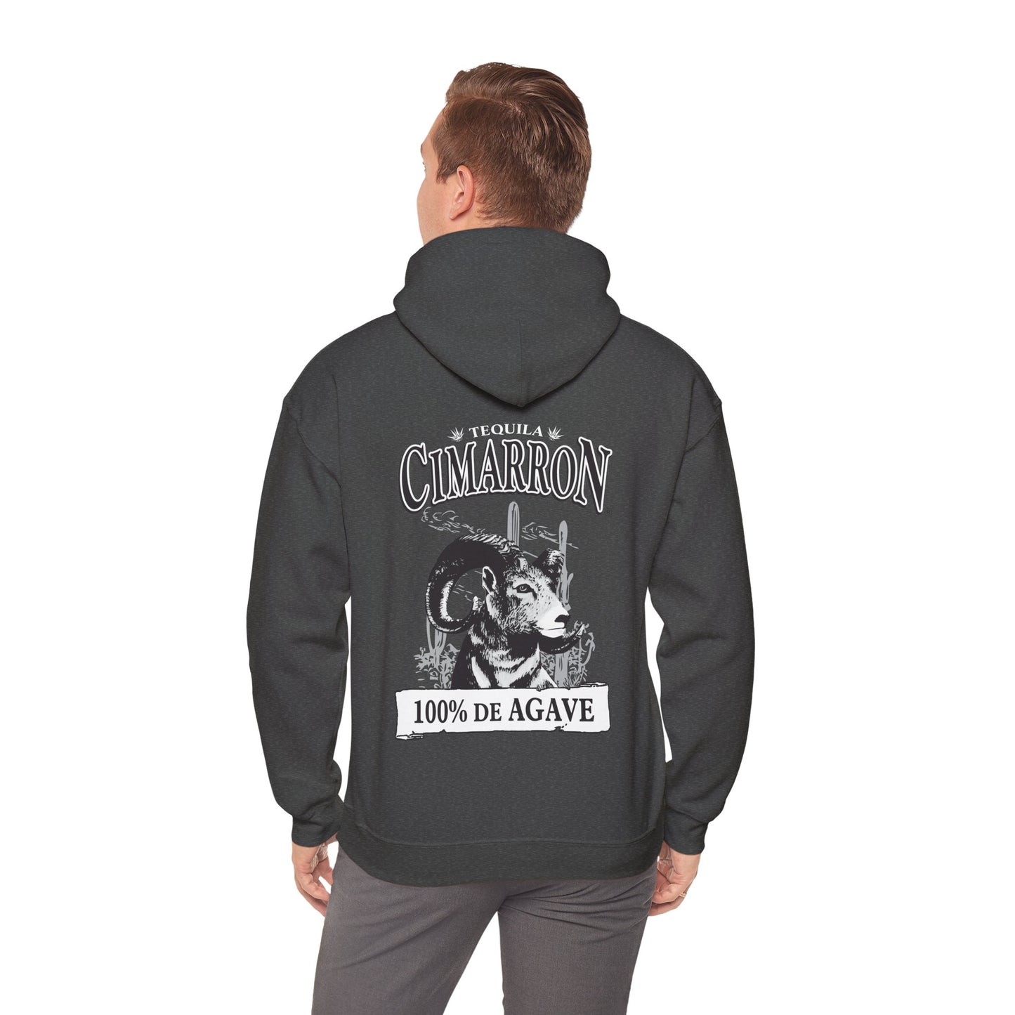 Cimarron Tequila Gilden 18500 Hoodie with Front and Back Logo