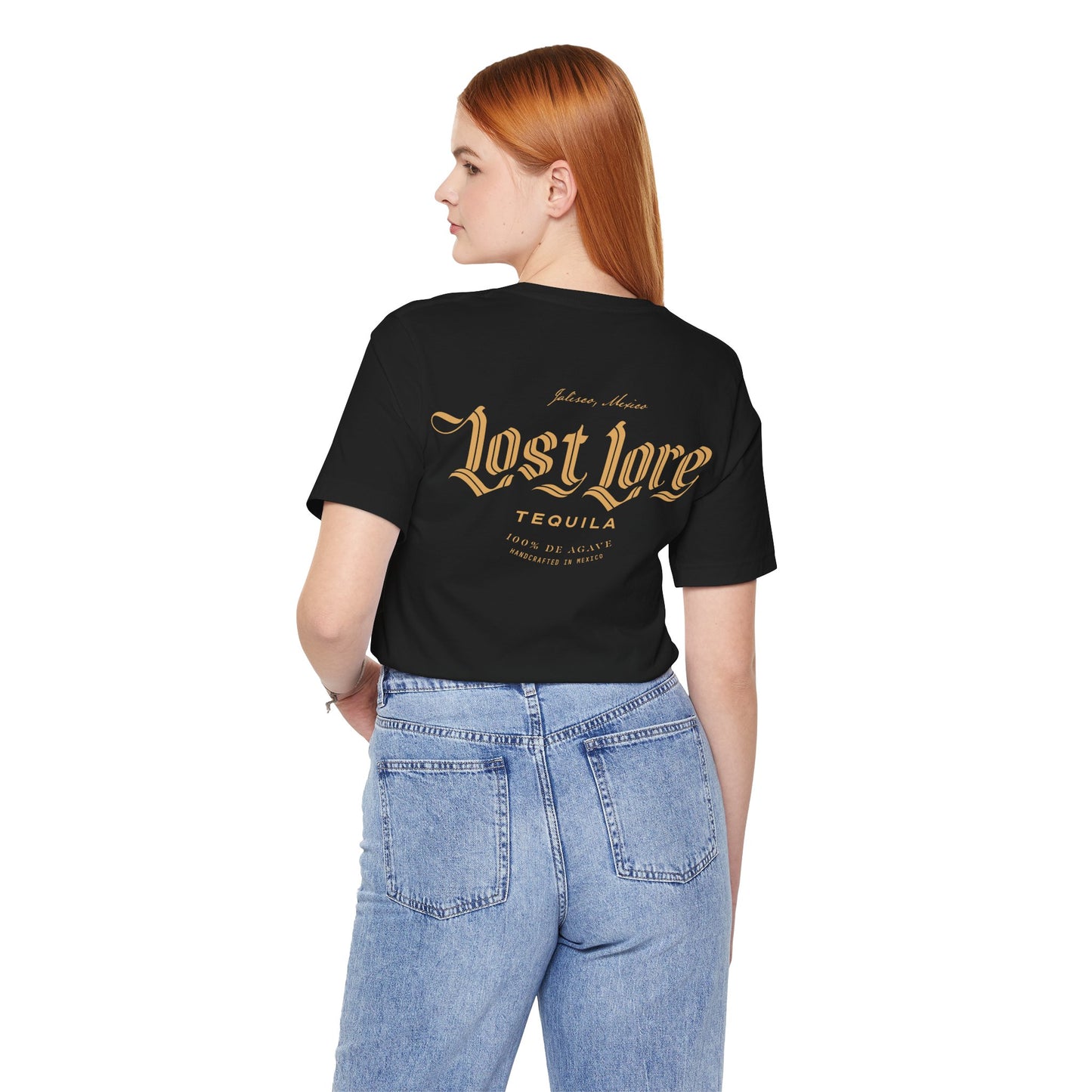 Lost Lore Tequila Short Sleeve Bella+Canvas 3001 T-Shirt with Front and Back Logo