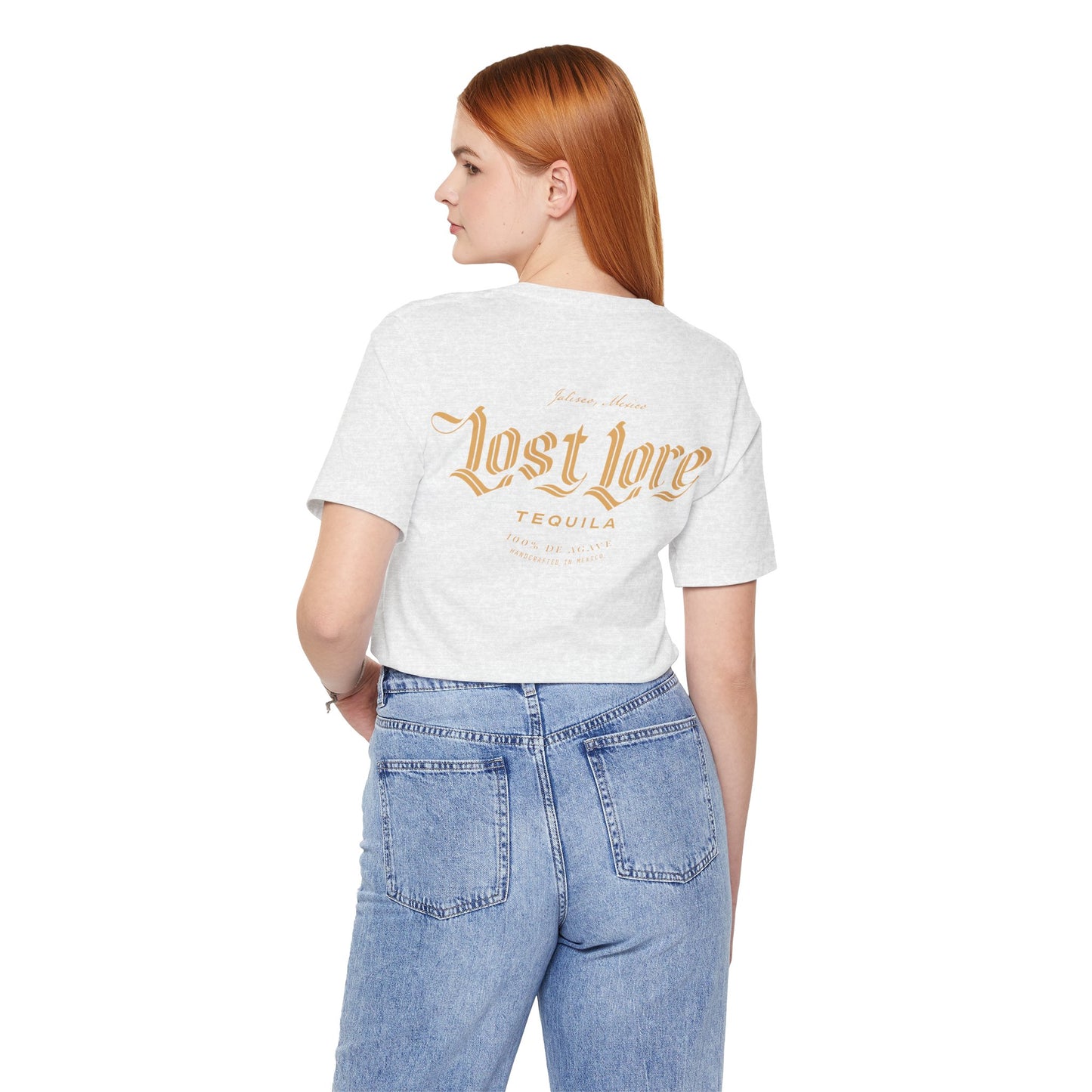 Lost Lore Tequila Short Sleeve Bella+Canvas 3001 T-Shirt with Front and Back Logo