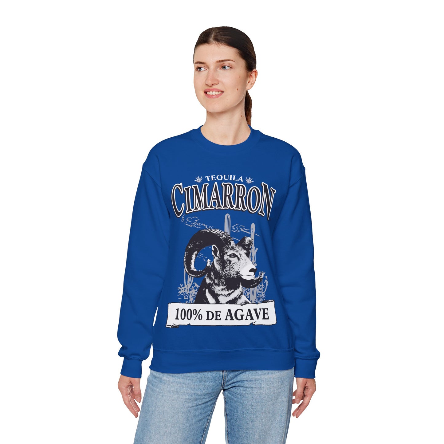 Cimarron Tequila Gilden 18000 Crewneck Sweatshirt with Front Logo