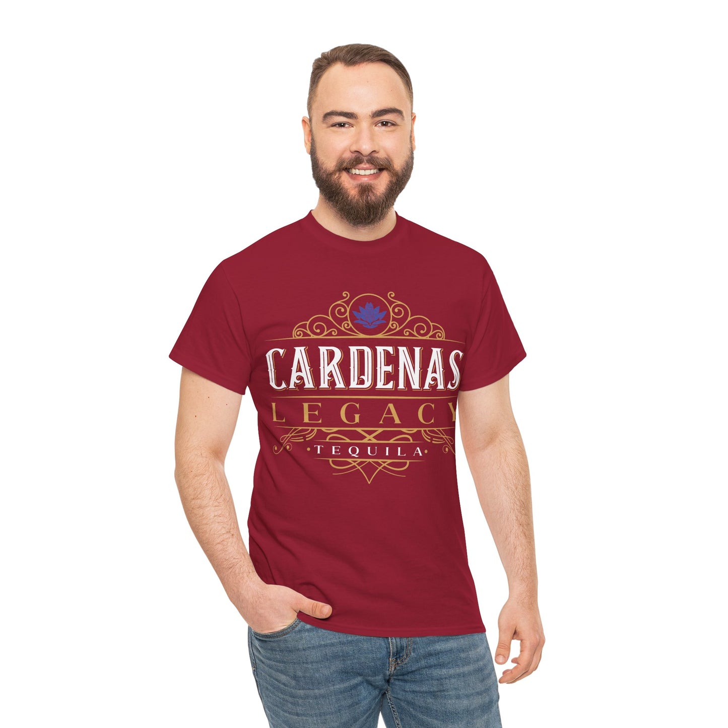 Cardenas Legacy Tequila Short Sleeve Gildan 5000 T-Shirt with Front Logo