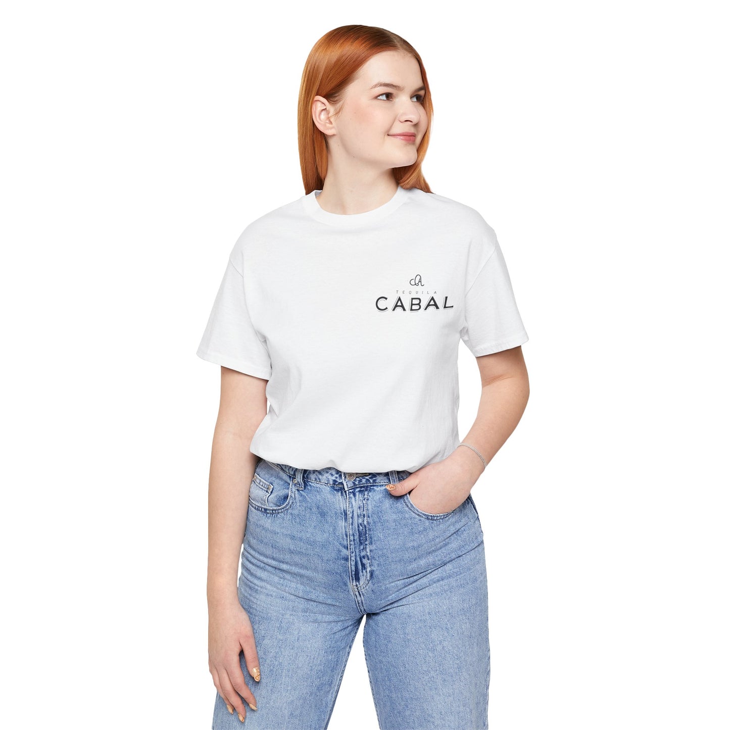 Cabal Tequila Short Sleeve Bella+Canvas 3001 T-Shirt with Front and Back Logo