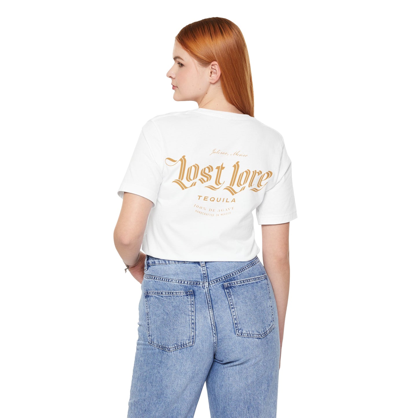 Lost Lore Tequila Short Sleeve Bella+Canvas 3001 T-Shirt with Front and Back Logo