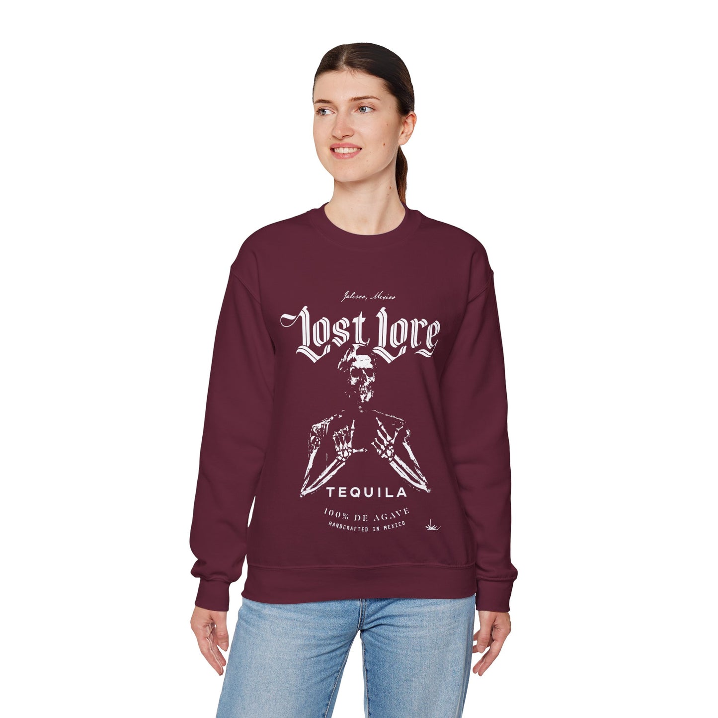 Lost Lore Tequila Miklo Agave Gilden 18000 Crewneck Sweatshirt with Front Logo