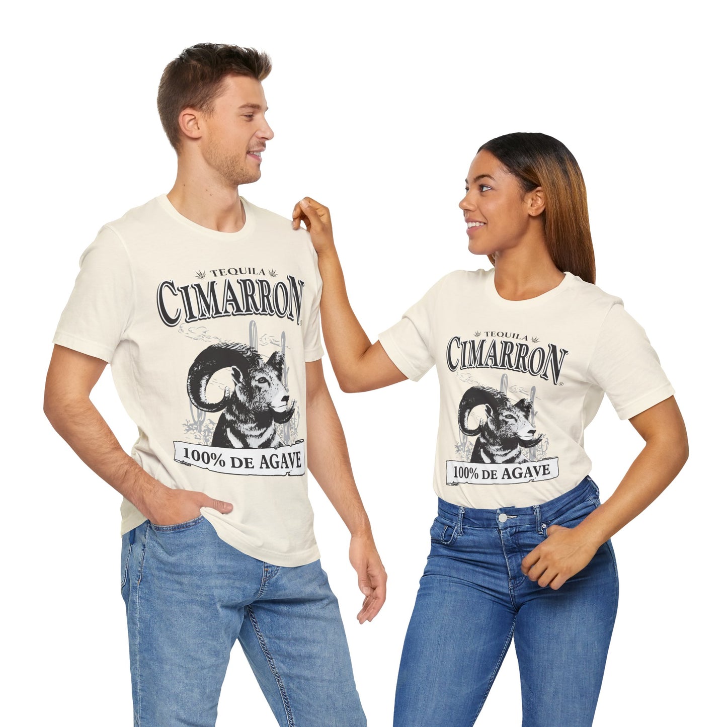 Cimarron Tequila Short Sleeve Bella+Canvas 3001 T-Shirt with Front Logo