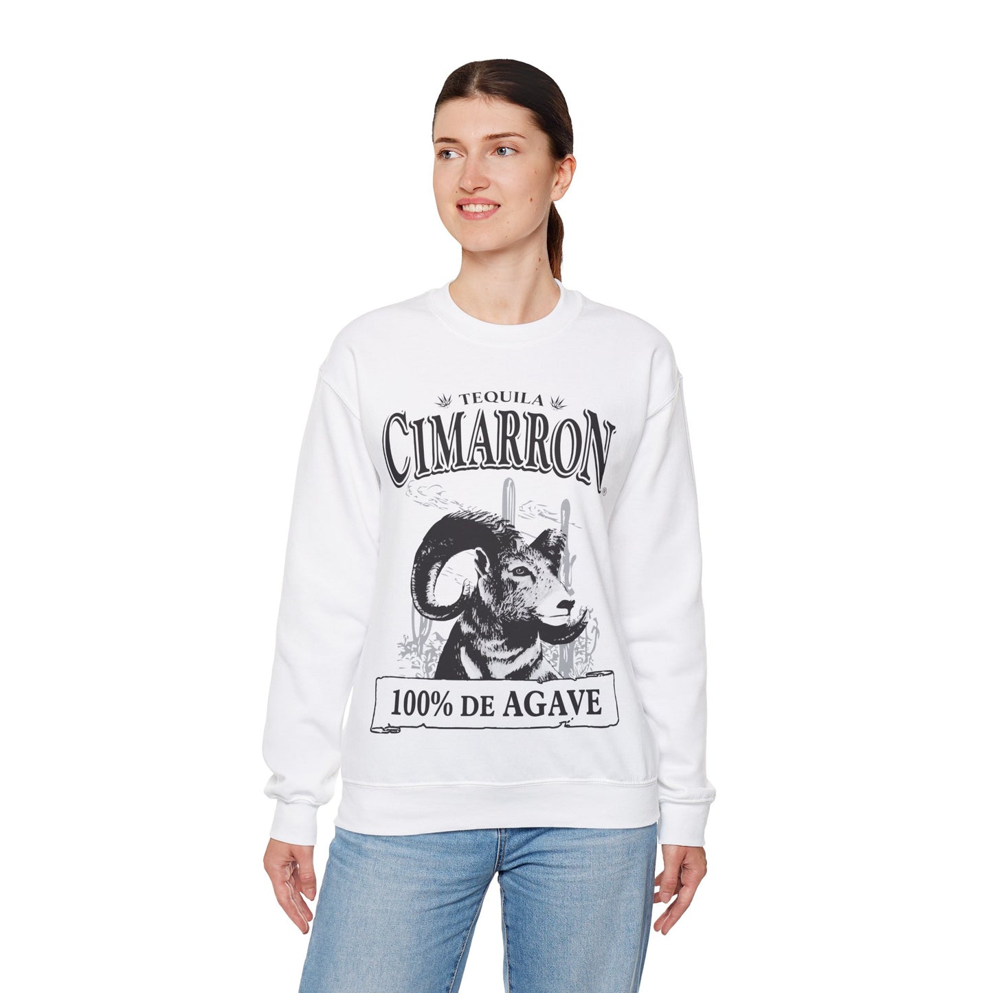 Cimarron Tequila Gilden 18000 Crewneck Sweatshirt with Front Logo