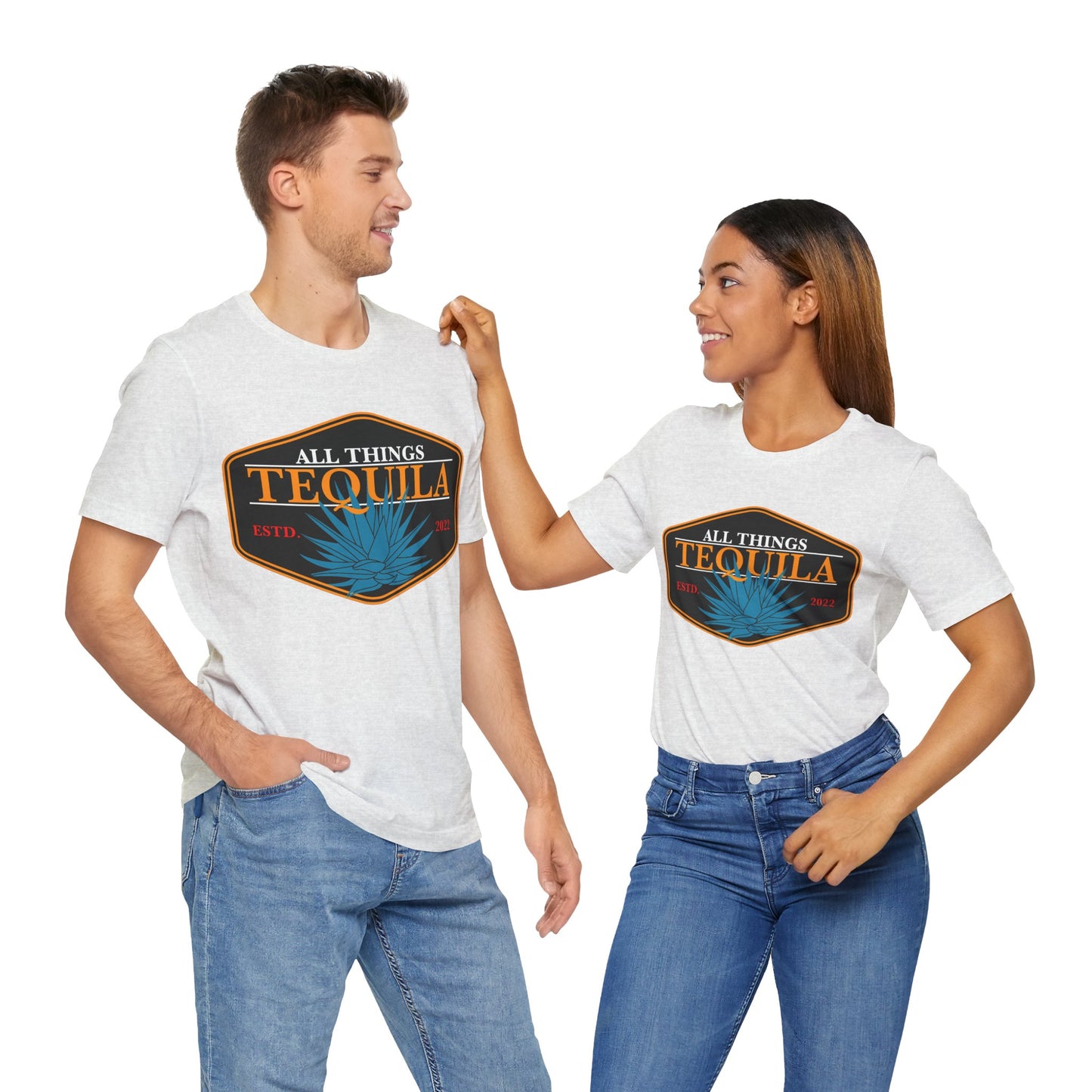 All Things Tequila Short Sleeve Bella+Canvas 3001 T-Shirt with Front Logo