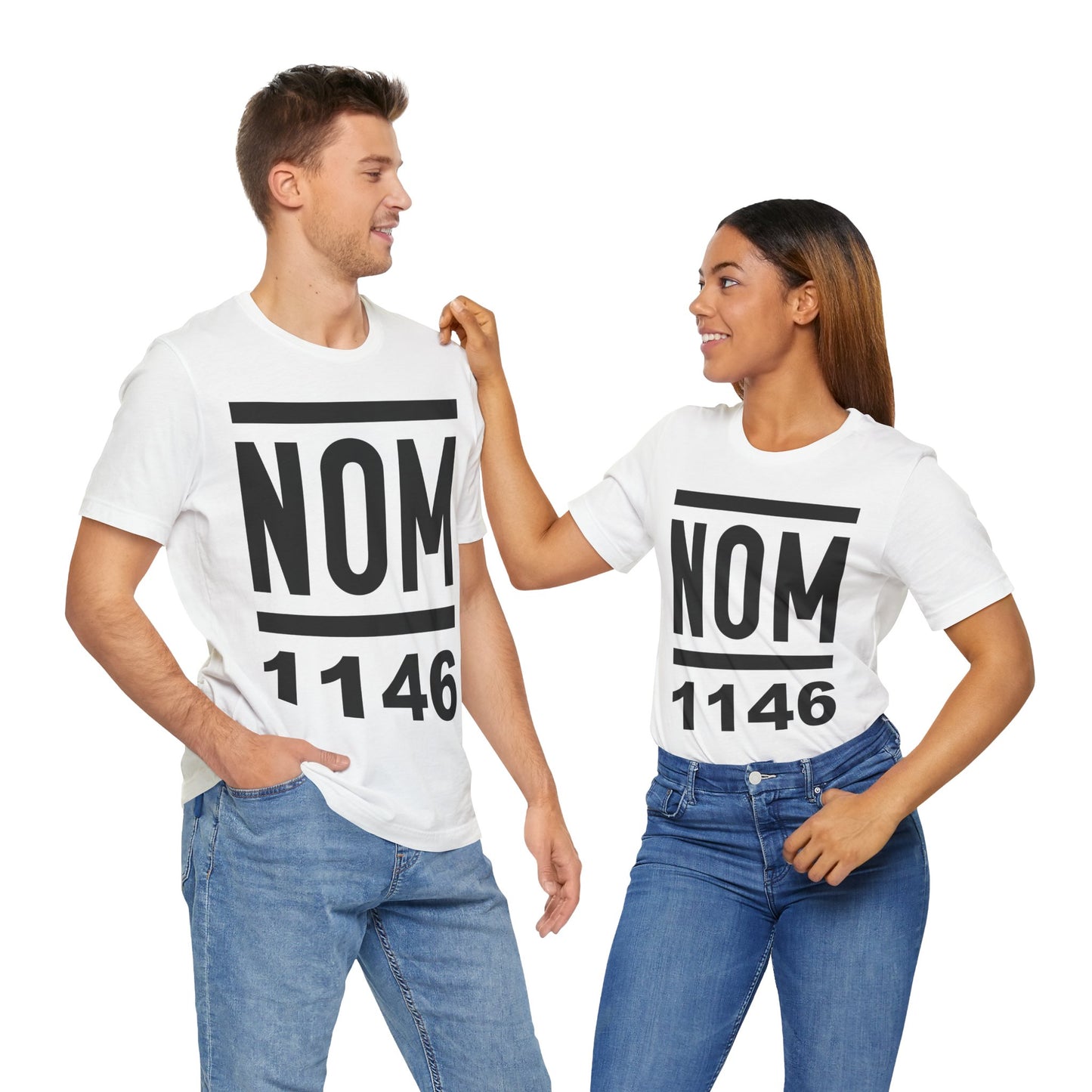 NOM 1146 Short Sleeve Bella+Canvas 3001 T-Shirt with Front Logo