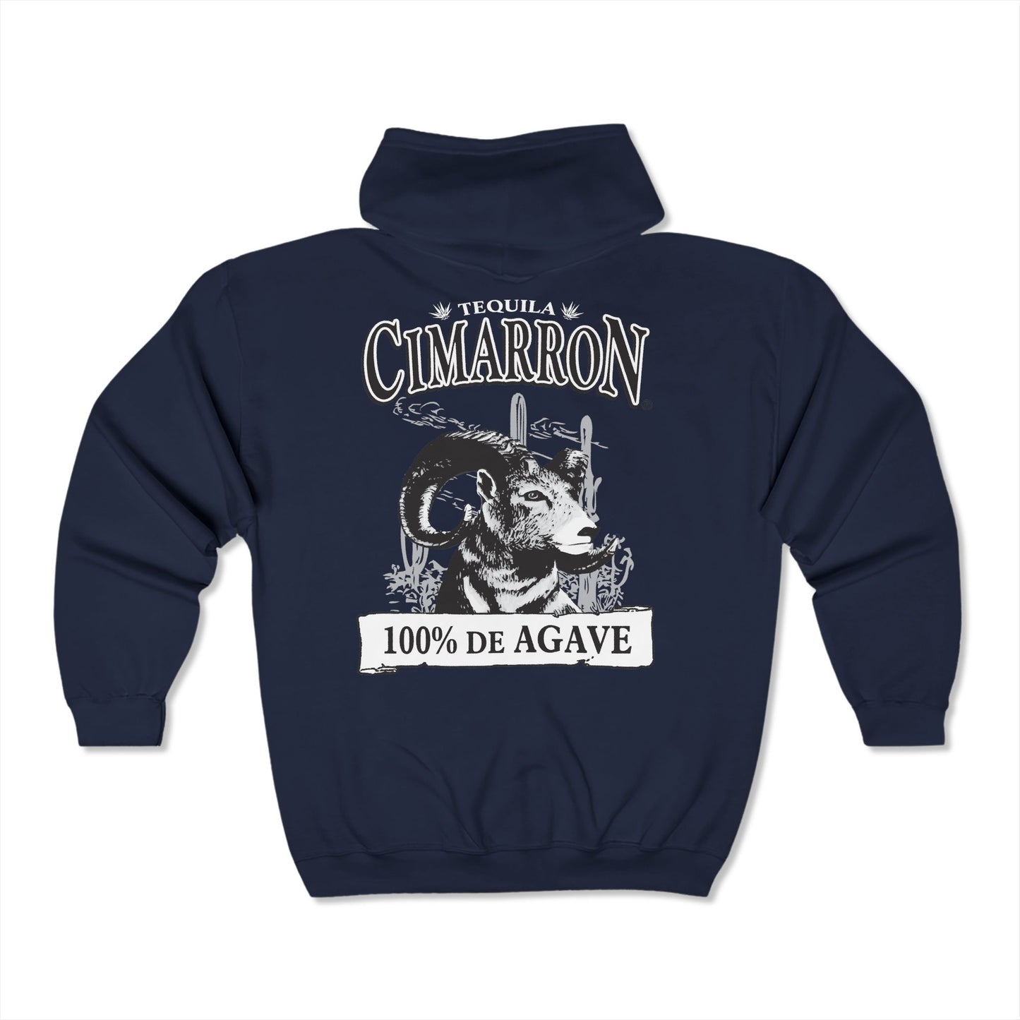 Cimarron Tequila Gildan 18600 Zip-Up Hooded Sweatshirt