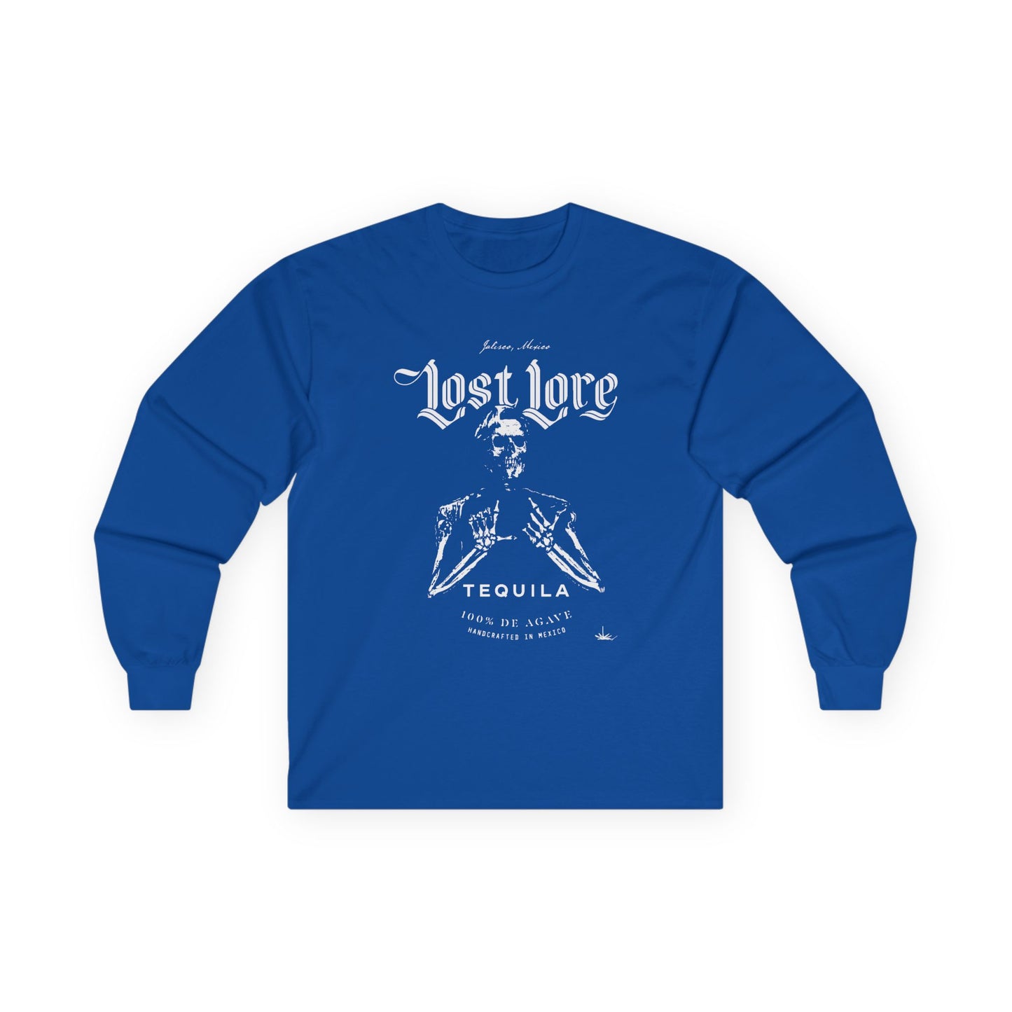 Lost Lore Tequila Miklo Agave Long Sleeve Gildan 2400 T-Shirt with Front Logo