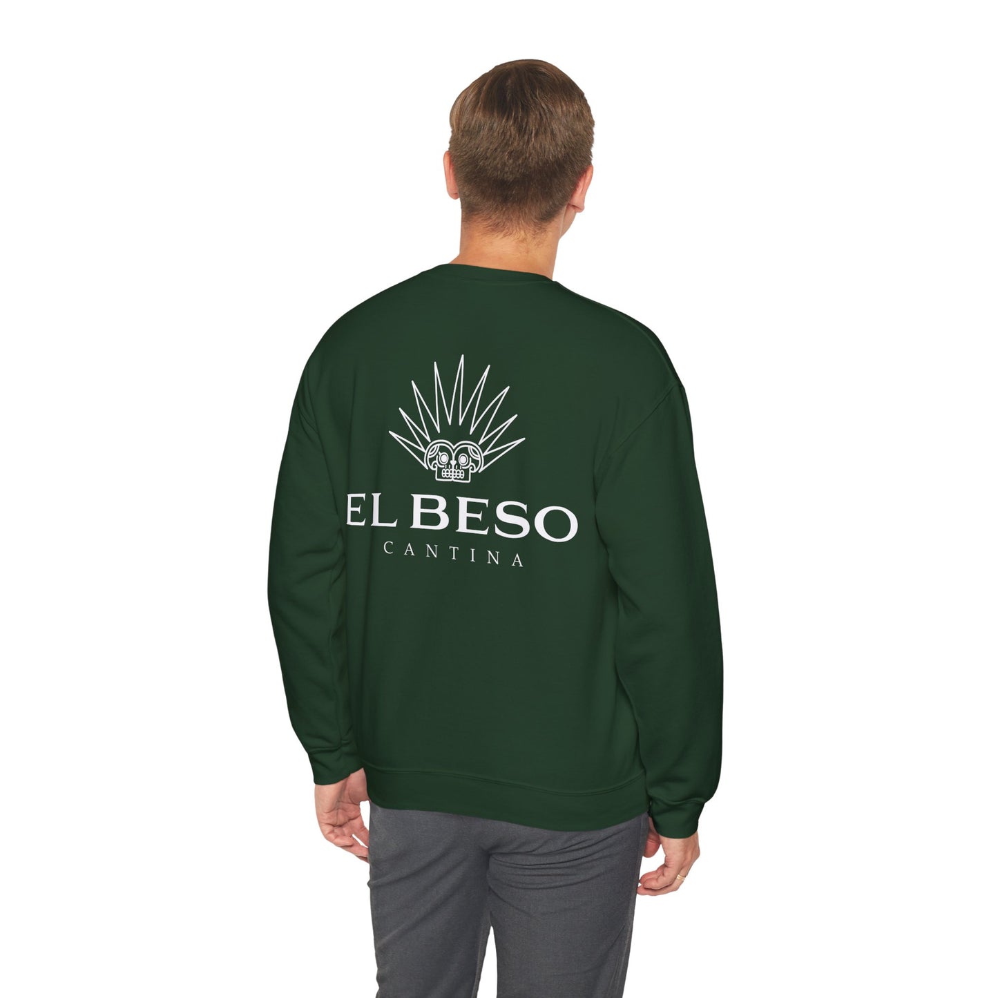 El Beso Cantina Gilden 18000 Crewneck Sweatshirt with Front and Back Logo