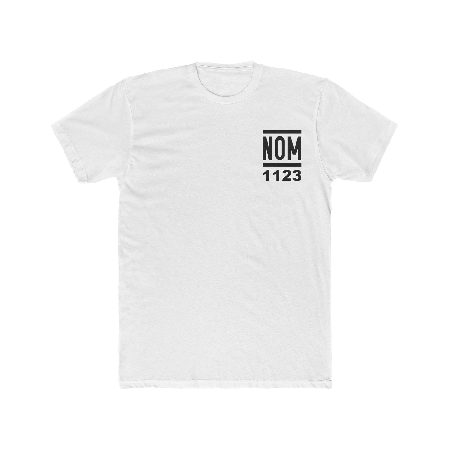 NOM 1123 Short Sleeve Next Level 3600 T-Shirt with Front and Back Logo