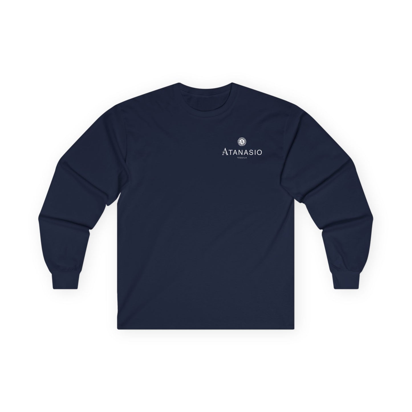 Atanisio Tequila Long Sleeve Gildan 2400 T-Shirt with Front and Back Logo