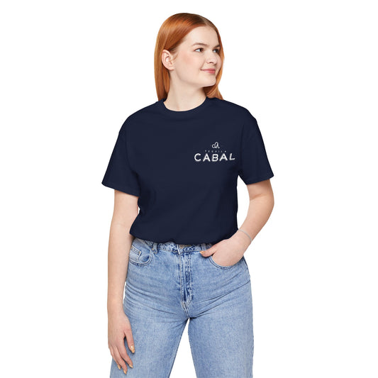 Cabal Tequila Short Sleeve Bella+Canvas 3001 T-Shirt with Front and Back Logo