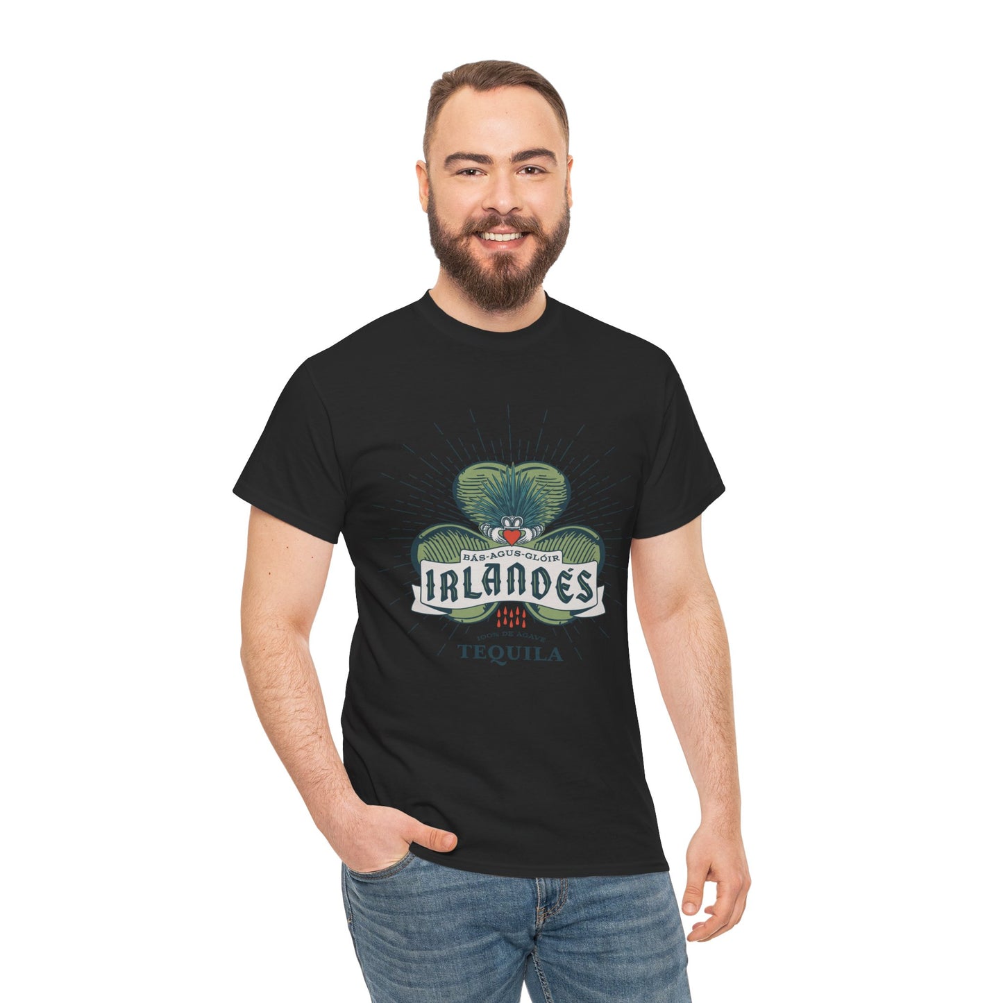 Irlande's Tequila Short Sleeve Gildan 5000 T-Shirt with Front Logo