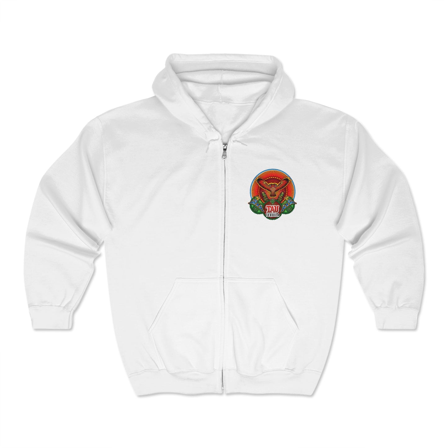 Tau Tequila Gildan 18600 Zip-Up Hooded Sweatshirt