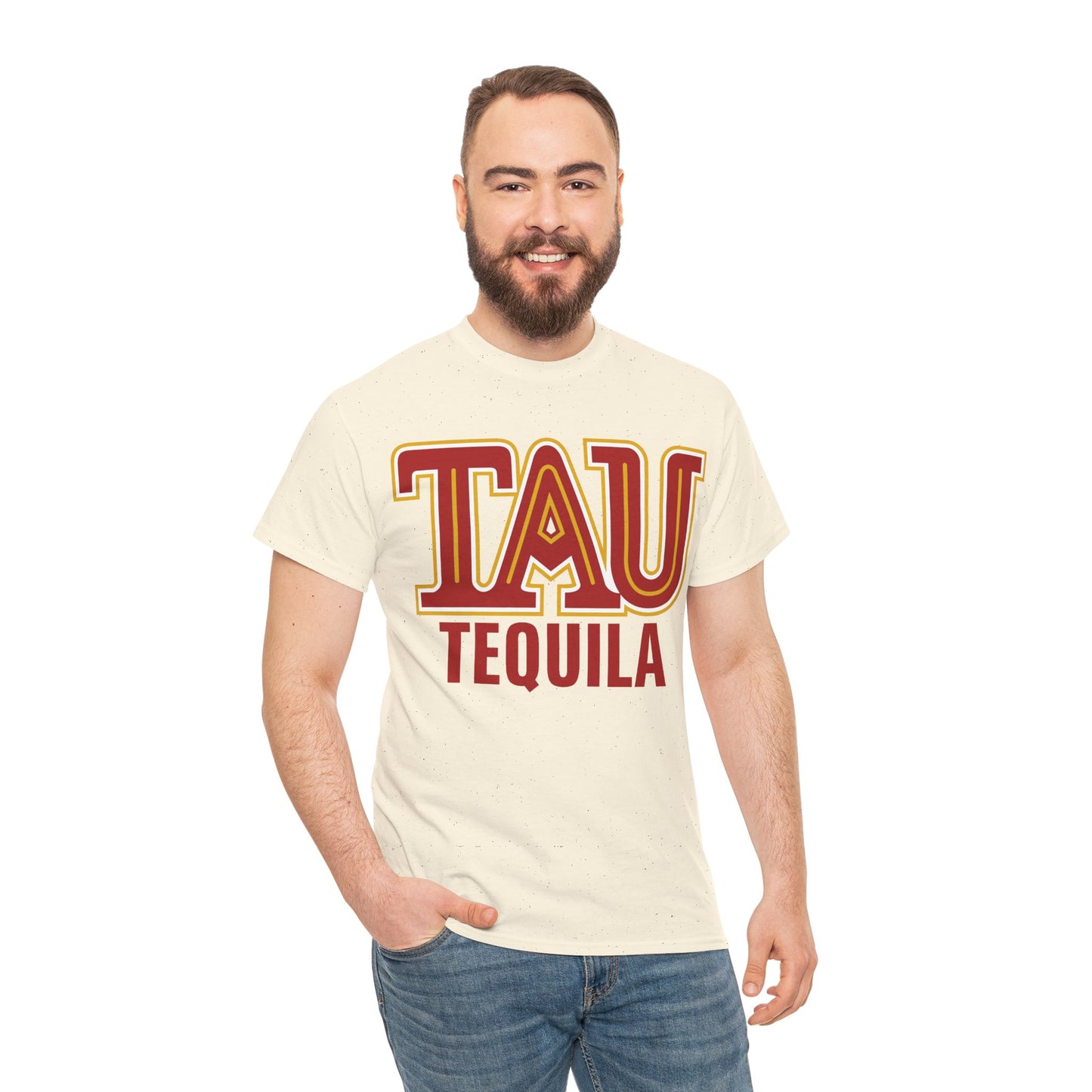 Tau Tequila Short Sleeve Gildan 5000 T-Shirt with Front Logo